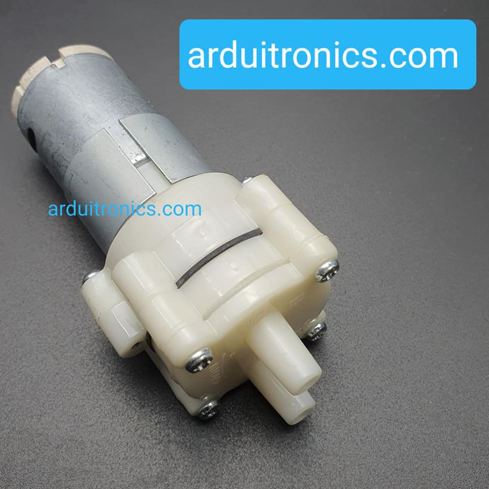 R385 Diaphragm Pump 12VDC (1.5 - 2L/min) - ไดอะแฟรมปั๊มน้ำ (สีขาว)