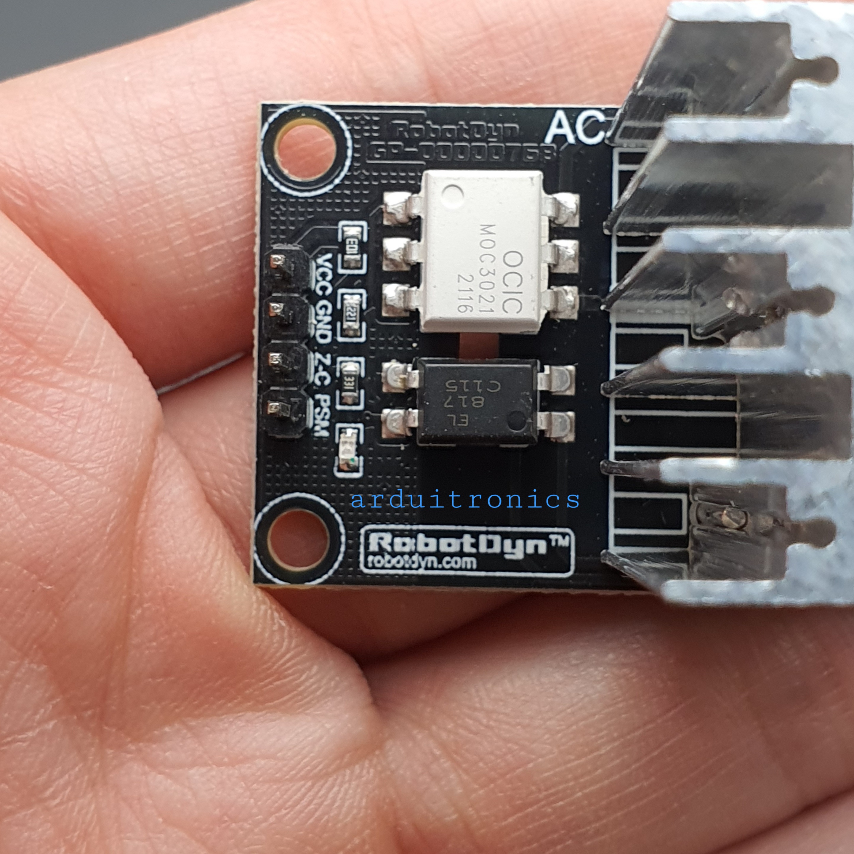 Dimmer Module PWM Control โมดูลขับมอเตอร์/หรี่ไฟ Arduino 220VAC 8A