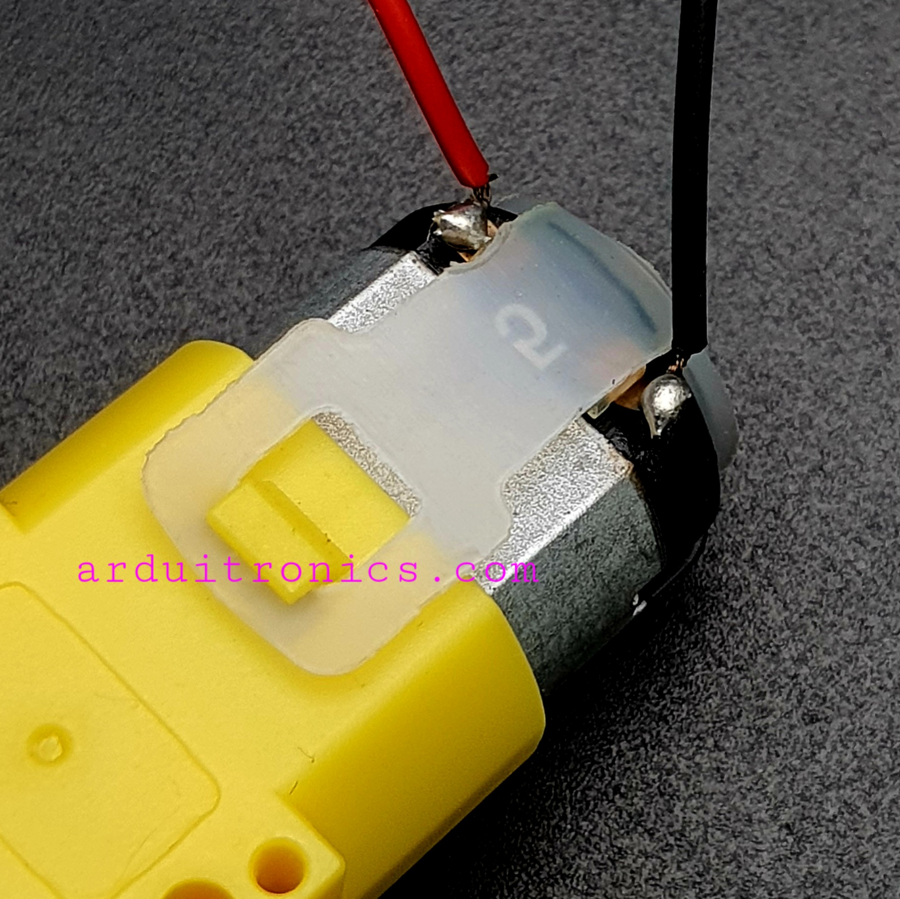 Gear Motor มอเตอร์แกนเดี่ยว (อัตราทด 1:48) พร้อมสายไฟ