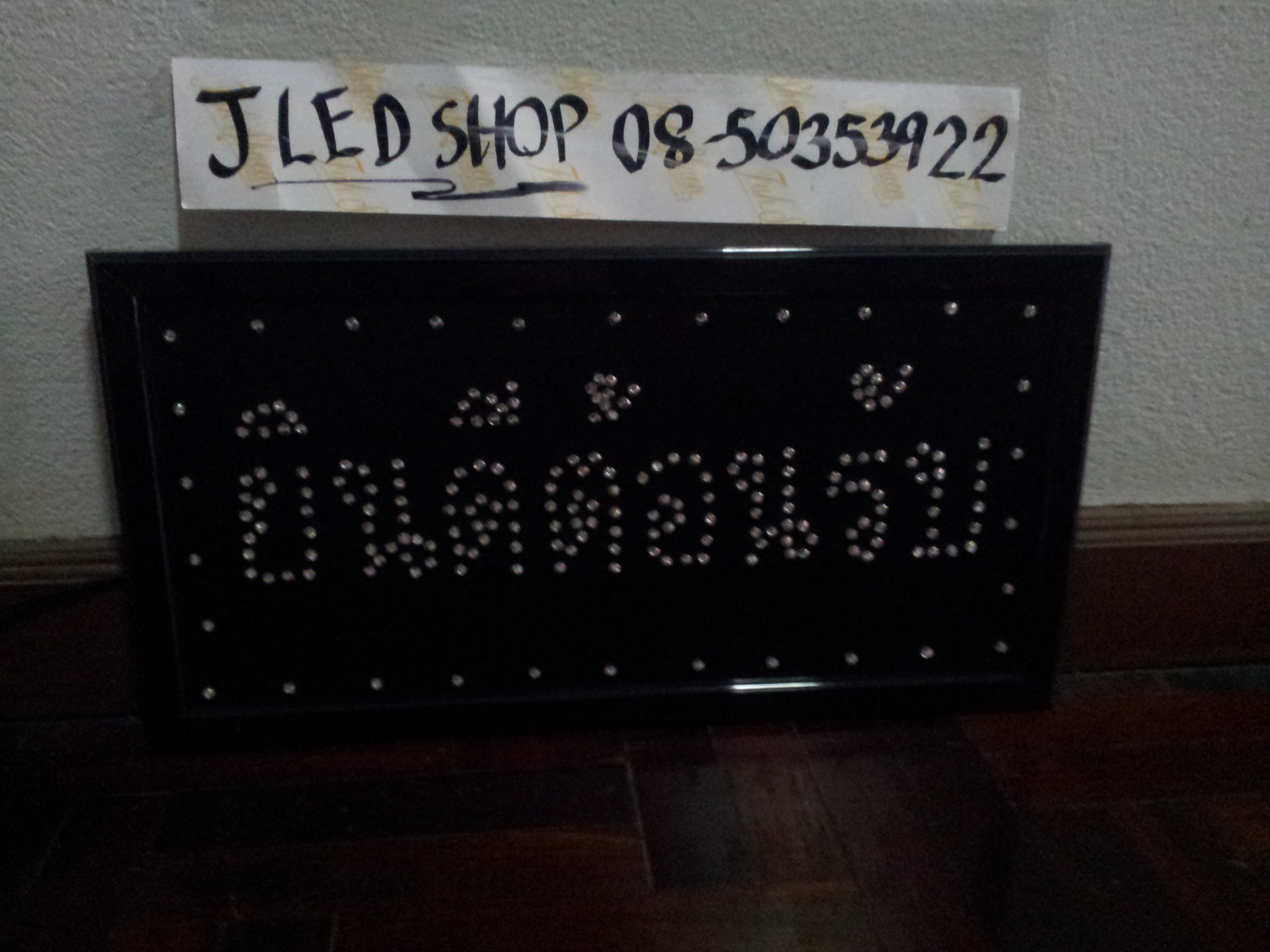 ป้ายไฟ ยินดีต้อนรับ กระพิบLED ป้ายไฟLEDแบบสำเร็จ