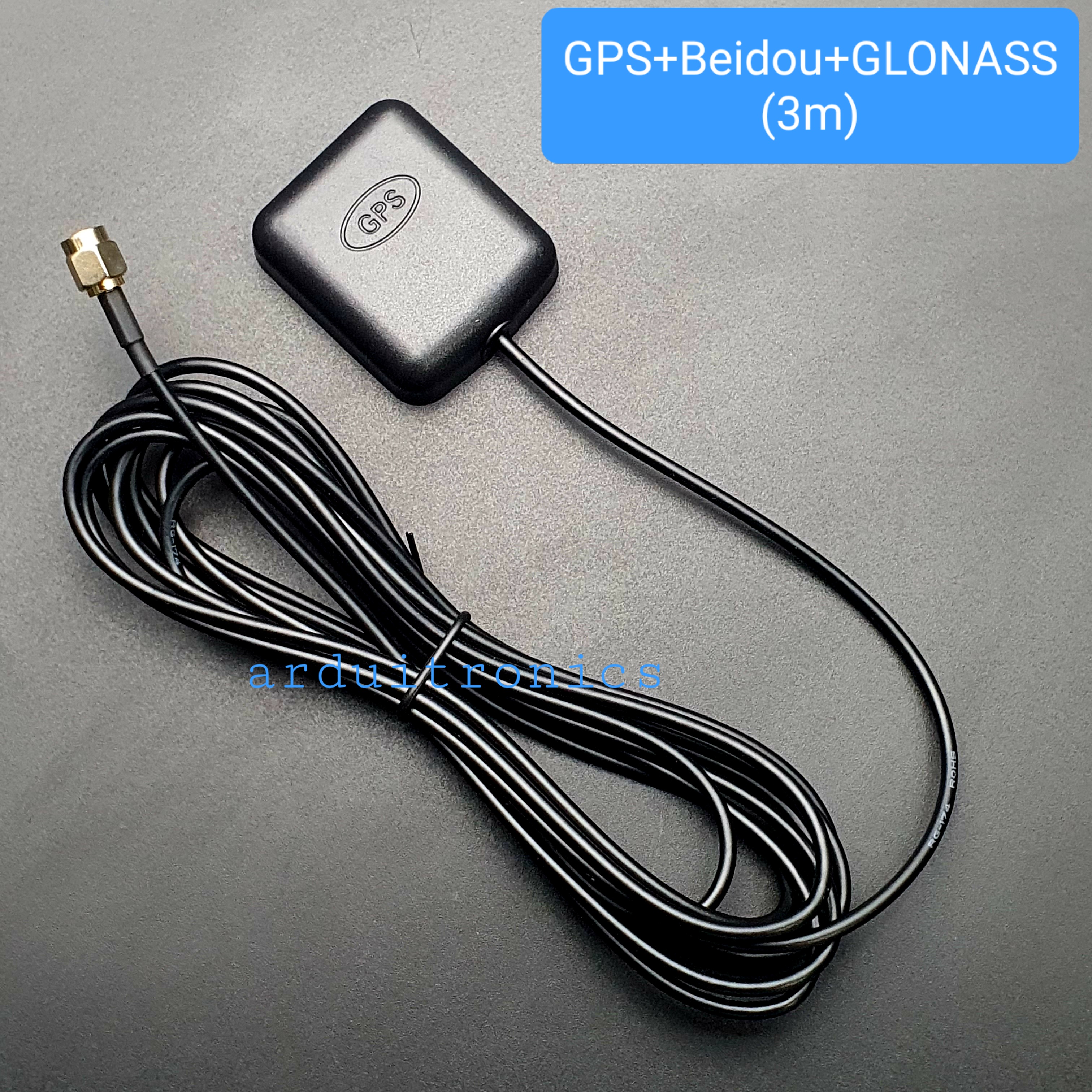 Tri-mode GPS + Beidou + GLONASS Active Antenna - Magnetic Mount (3 meter)