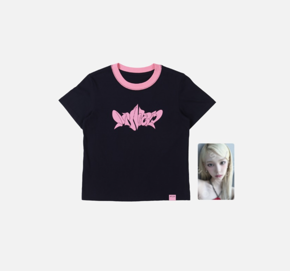 aespa - aespa The 3rd mini Album - 'MY WORLD' OFFICIAL MD - ของะสะสม -T-SHIRT ระบุชื่อการ์ดที่ต้องการ