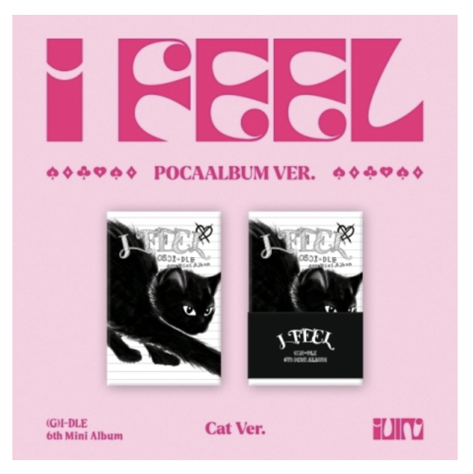 (G)I-DLE - 6th Mini Album [I feel] แบบ PocaAlbum Ver. หน้าปก Butterfly Ver - ส่งเครืองบิน
