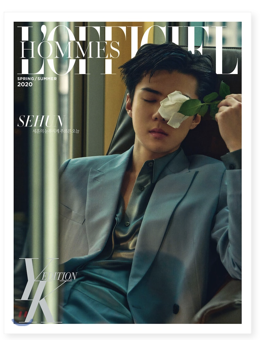 นิตยสารL`OFFICIEL HOMMES YK EDITION แบบ C ปก Sehun
