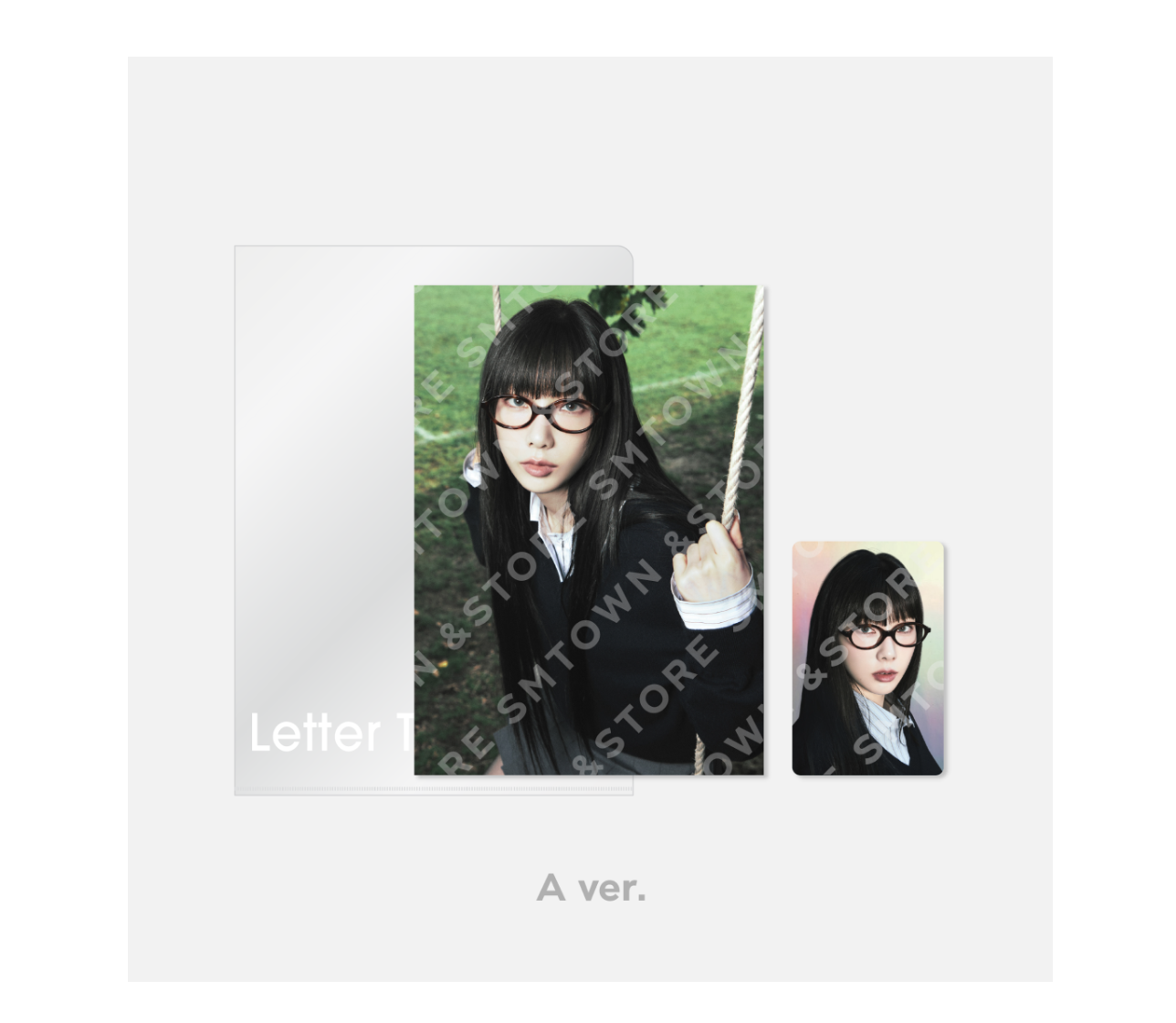 TAEYEON -TAEYEON Letter To Myself MD - Postcard + Hologram Photo Card Set แบบ A ver