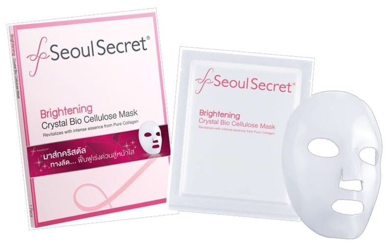 Seoul Secret Brightening Crystal Bio Celluloes Mask โซล ซีเคร็ท ไบร์เทนนิ่ง คริสตัล ไบโอ เซลลูโลส มาส์ก แผ่นมาส์กหน้า Seoul Secret