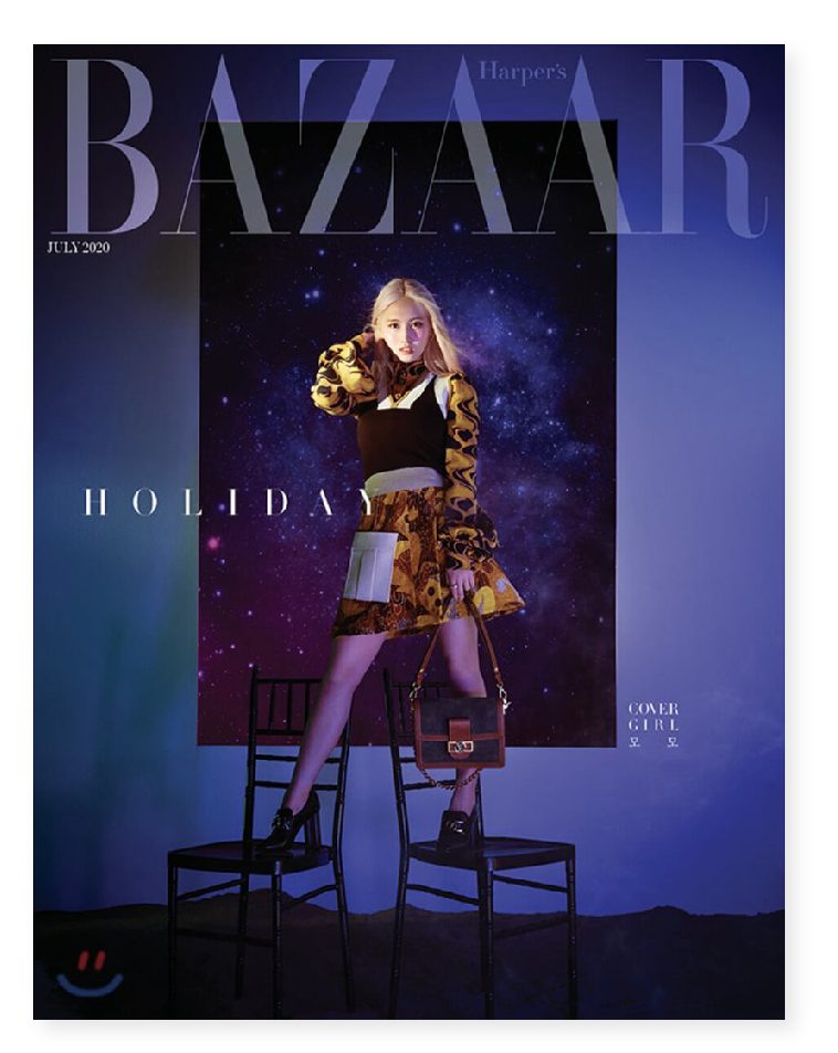 TWICE - นิตยสาร HARPER`S BAZAAR 2020.07 หน้าปก แบบ ปก เดียว ปก MOMO