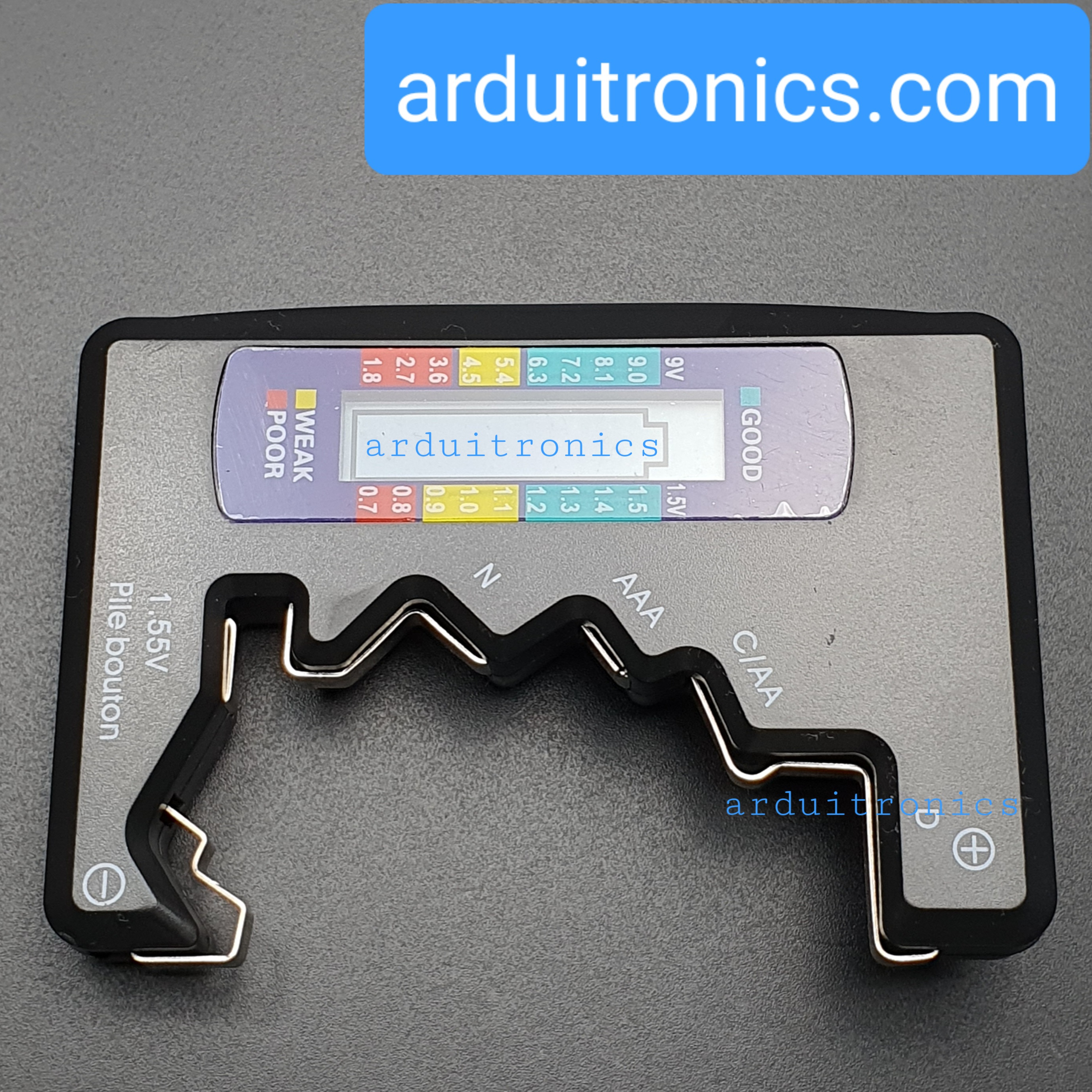 เครื่องวัดทดสอบแบตเตอรี่ Battery Tester (สีดำ)