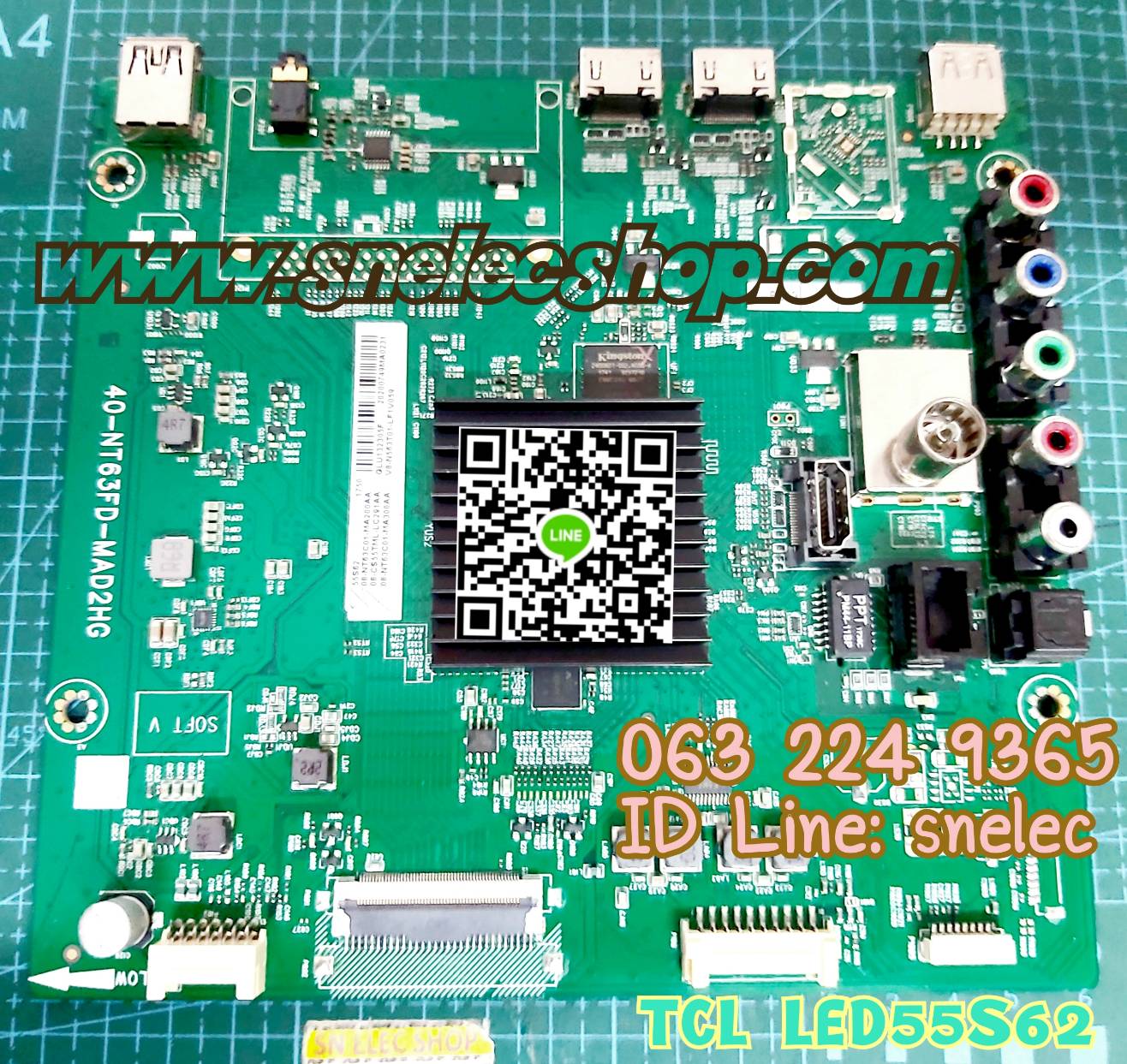 TCL รุ่น LED55S62 เมนบอร์ด