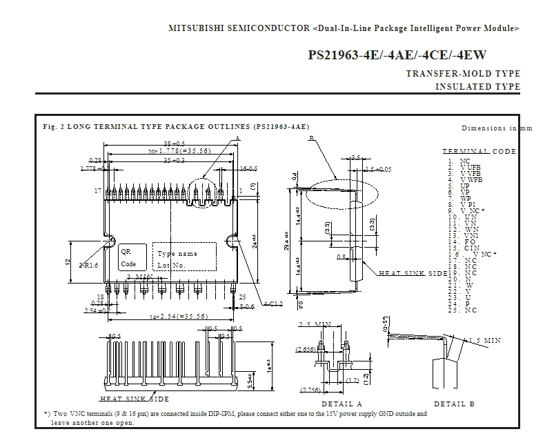 อะไหล่ IGBT โมดูล แอร์ : PS21963-4CE