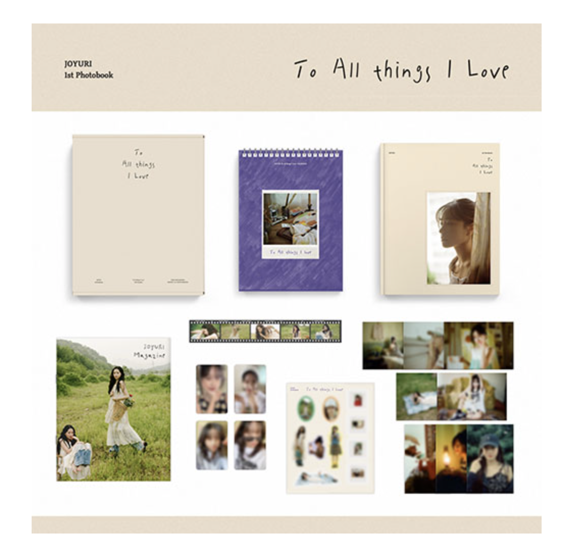 JOYURI - 1st Photobook [To All things I Love] แบบ ได้ photo card แถมเพิ่ม จาก apple music - ส่ง เครืองบิน