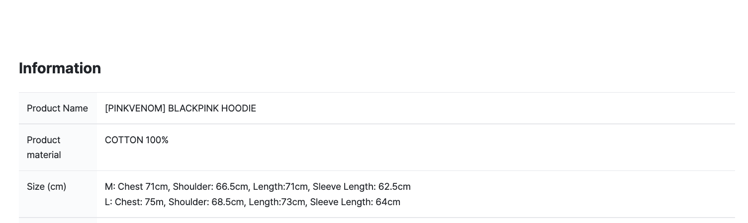 BLACKPINK -Pink Venom] Official Merch -Hoodie - ระบุแบบ และ สี ที่ต้องการ