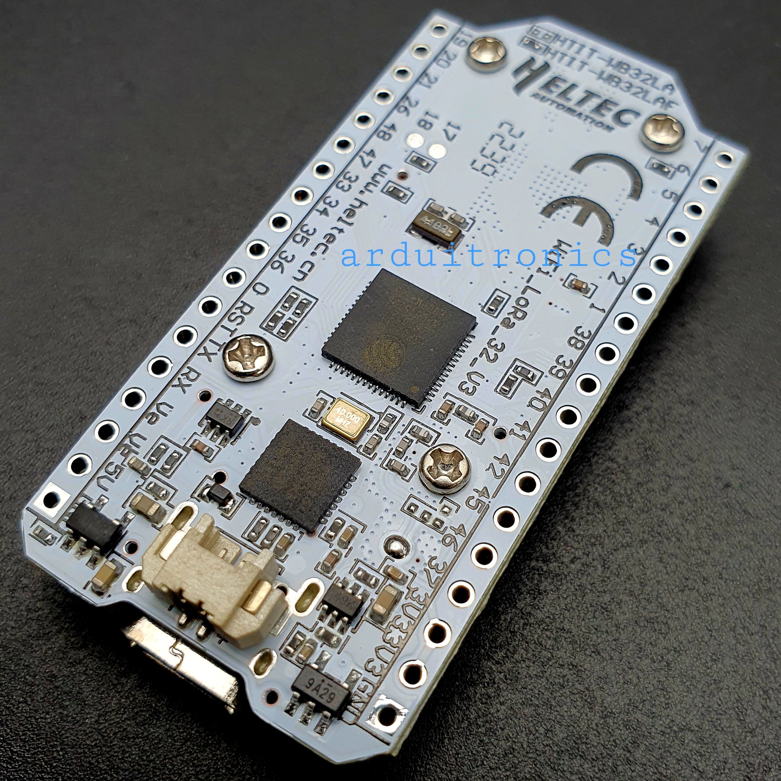 [Upgraded Version] LoRa 433MHz SX1262 + WiFi ESP32 + OLED 0.96" - พร้อมสายอากาศ (PCB ขาว)