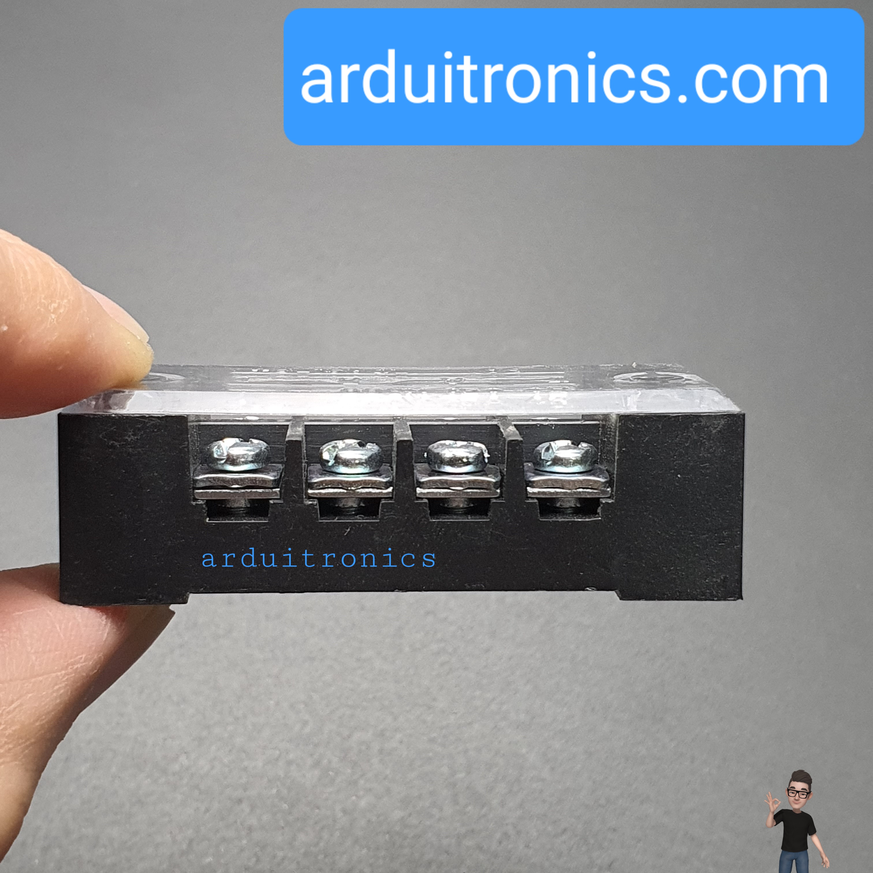 ขั้วต่อ Terminal Block TB-1504 แบบ 4 ช่อง (15A)