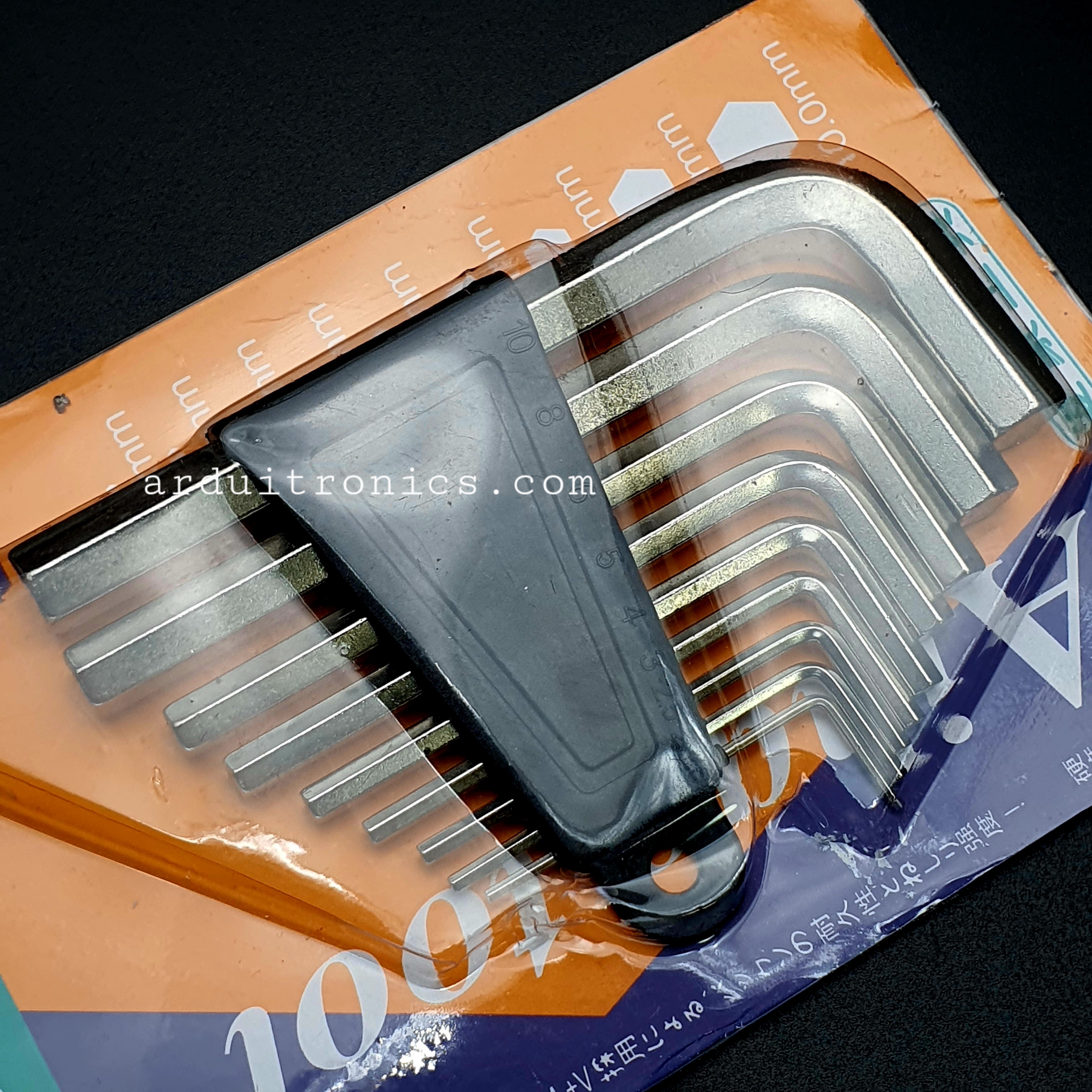 ชุดประแจตัวผู้ แบบหกเหลี่ยม Hexagonal Wrench 1.5-10mm 9 Piece Set