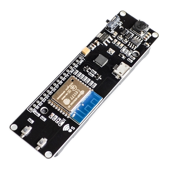 WeMos ESP-WROOM-02 Development Board + 18650 Battery Socket + Free Pin Headers