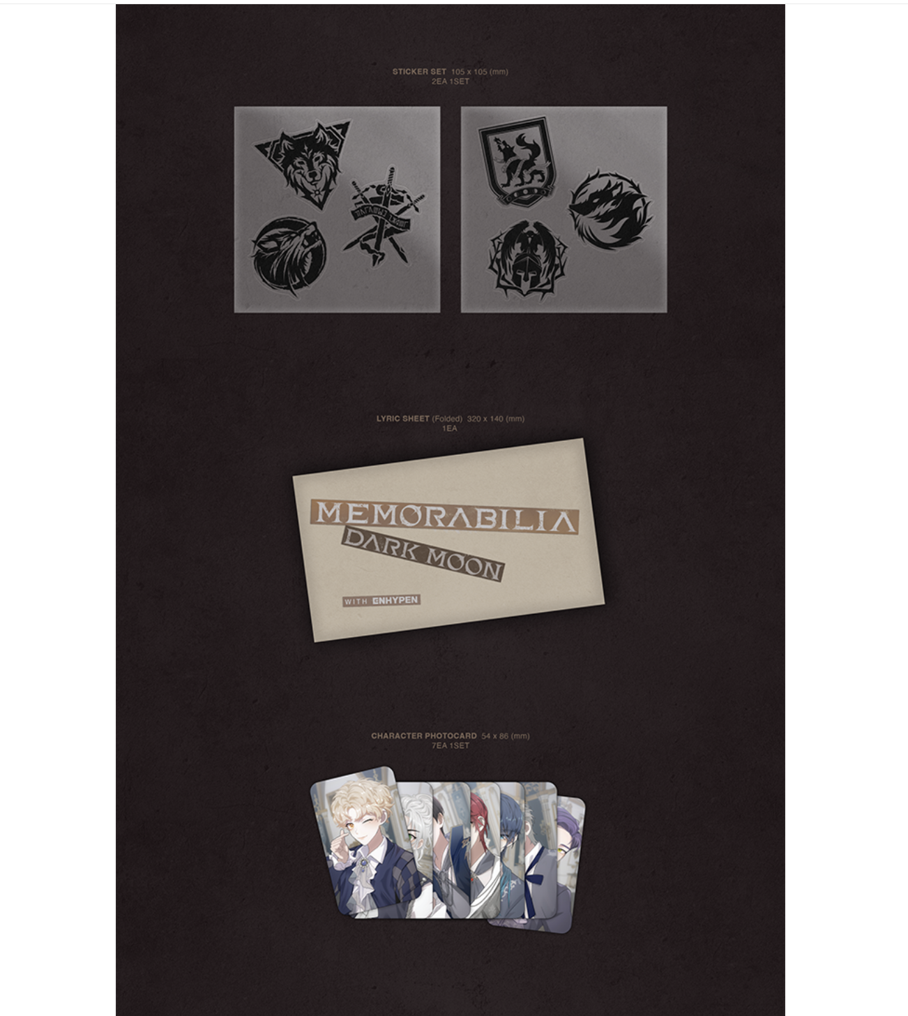 Enhypen -DARK MOON SPECIAL ALBUM <MEMORABILIA> แบบ Vargr แบบได้ของแถมเพิ่ม จาก aladin - ส่ง เครืองบิน