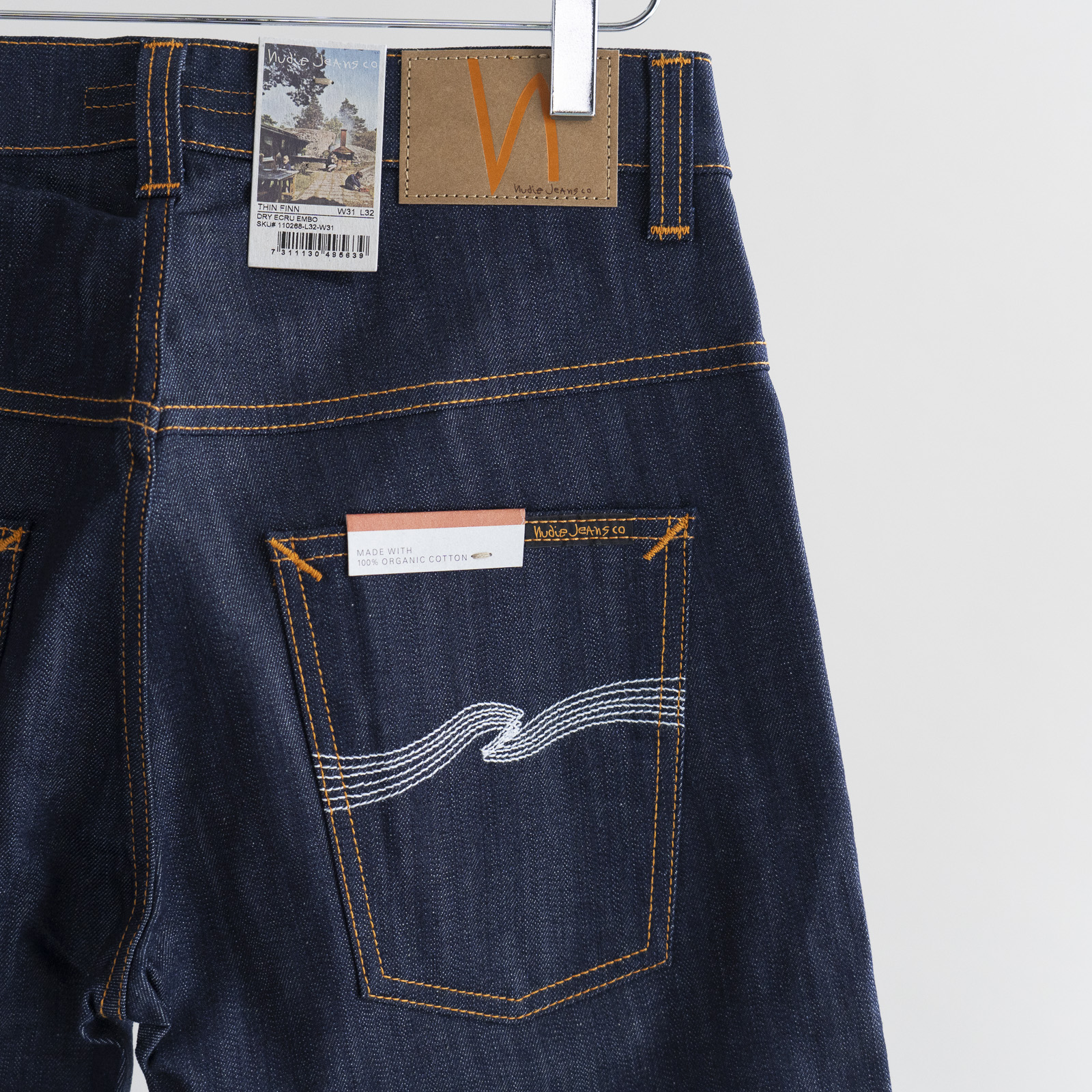 *Thin Finn Dry Ecru Embo [ผ้าดิบ]