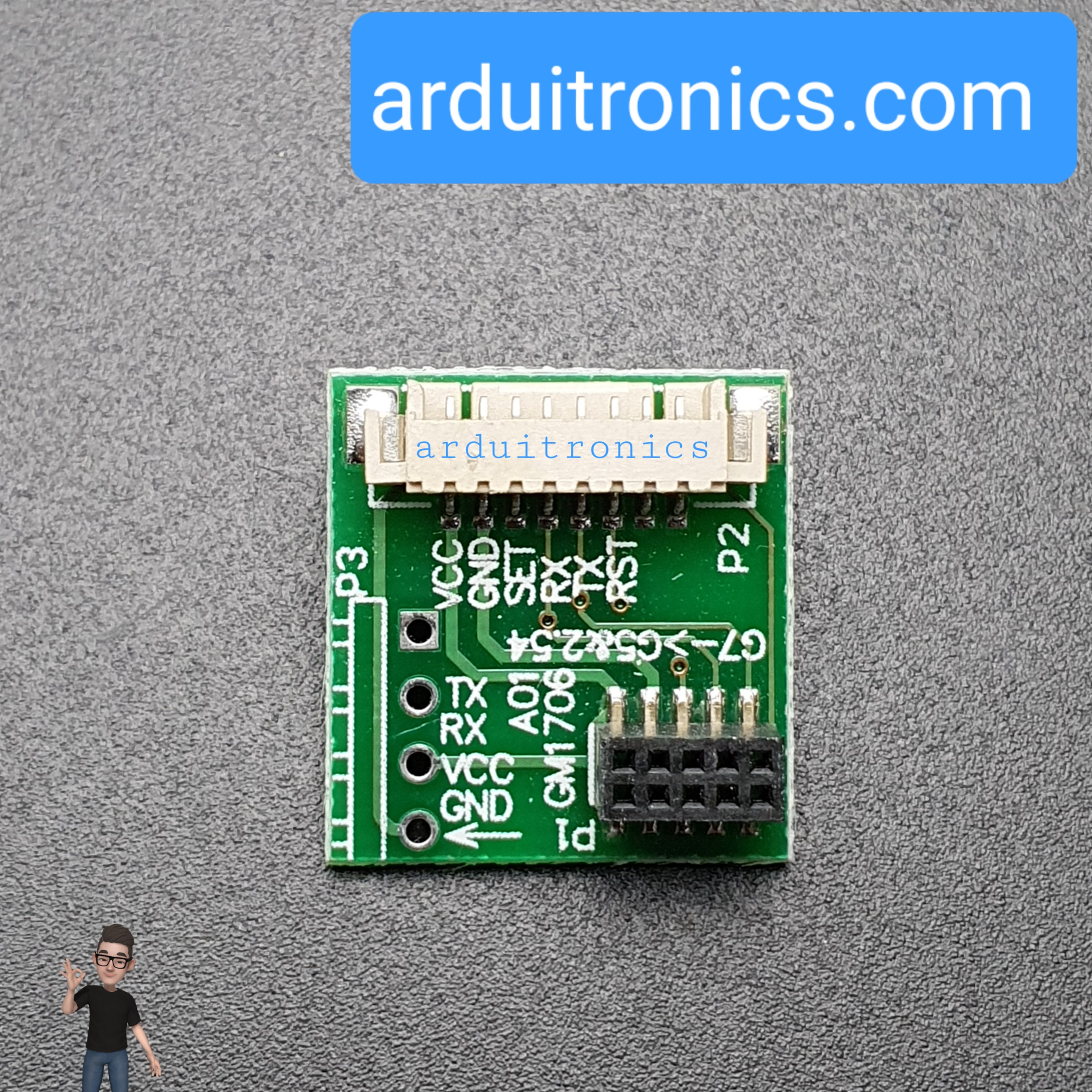 Breadboard Pin Adapter สำหรับ PM2.5 Sensor Module (PMS7003) แบบไม่มี Pin Headers