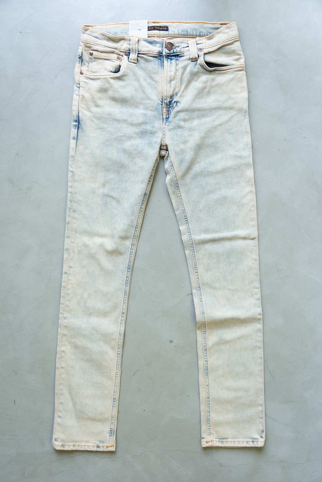 [DEFECT] High Kai Cobalt Navy ยีนส์ฟอกเอวสูง ทรงสกินนี่ Nudie Jeans ของแท้ 100%