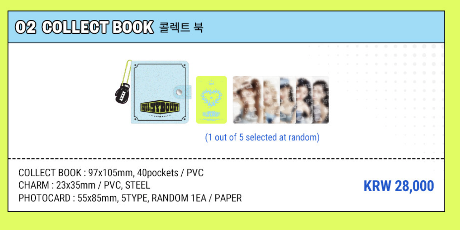 ITZY <KILL MY DOUBT> POP-UP STORE MD ของสะสม - Collect book แฟ้มเก็บการ์ด (ได้การ์ดสุ่มนะคะ )