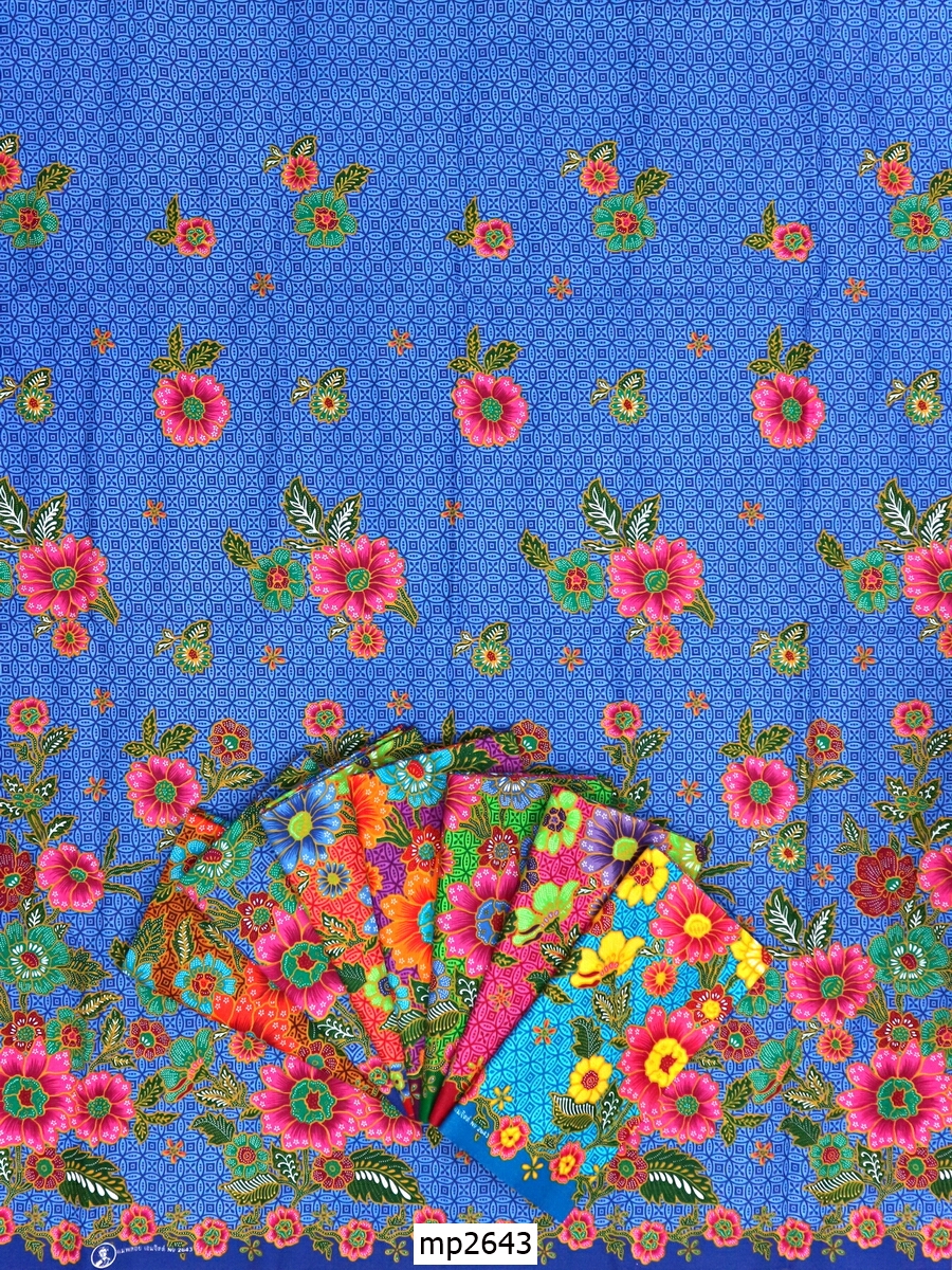 [D-MP2643] ผ้าถุงแม่พลอย 1.8เมตร เย็บพร้อมนุ่ง คอตต้อน 100%