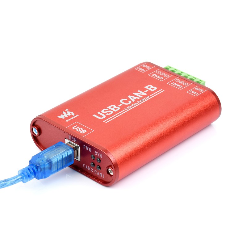 USB to CAN Adapter, Dual-Channel CAN Analyzer, Industrial Isolation (แท้จาก Waveshare)