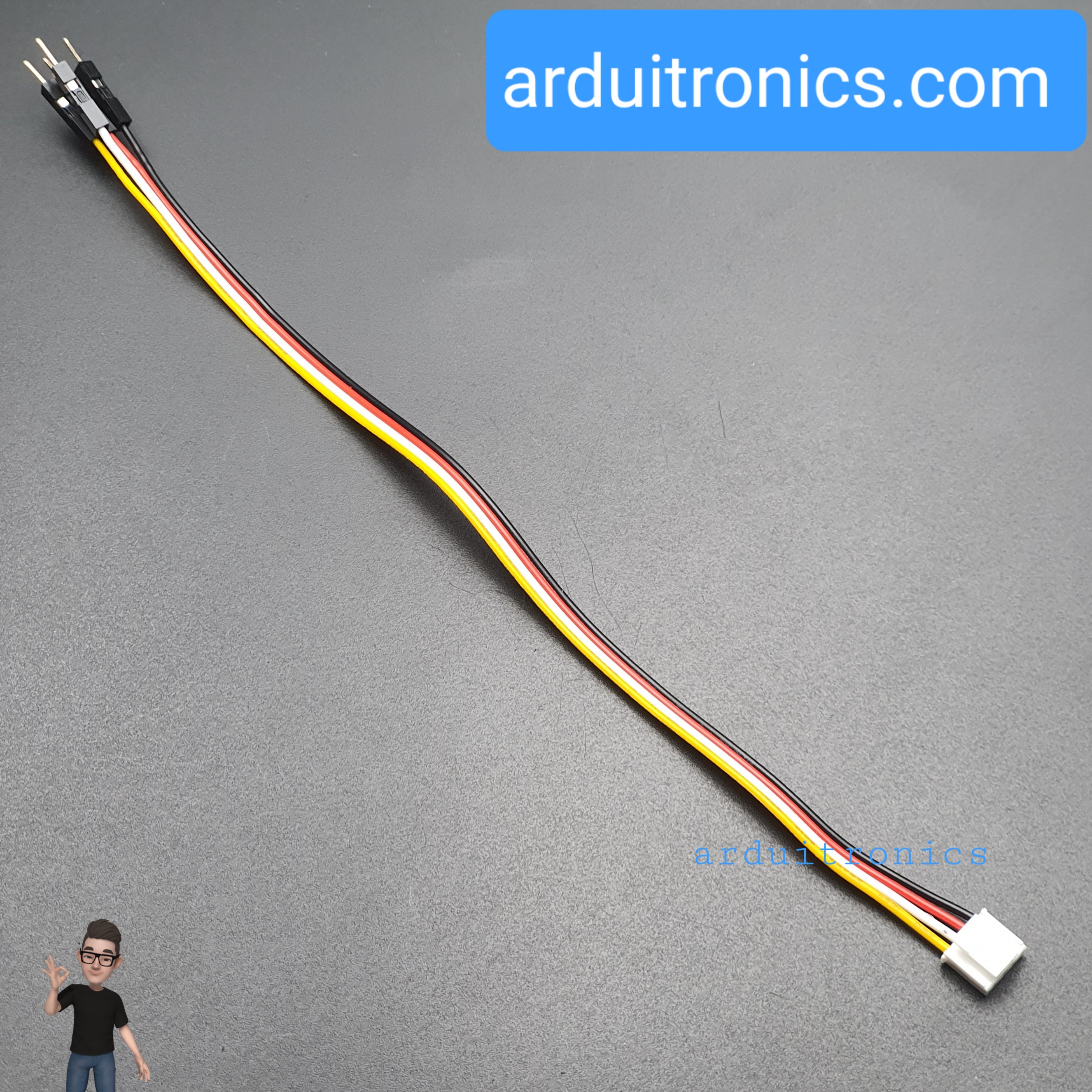 Grove - 4 Pin Male Jumper to Grove 4 Pin Conversion Cable (แปลงหัว Grove 4 Pin เป็น หัวจัมเปอร์ตัวผู้ 4 หัว)