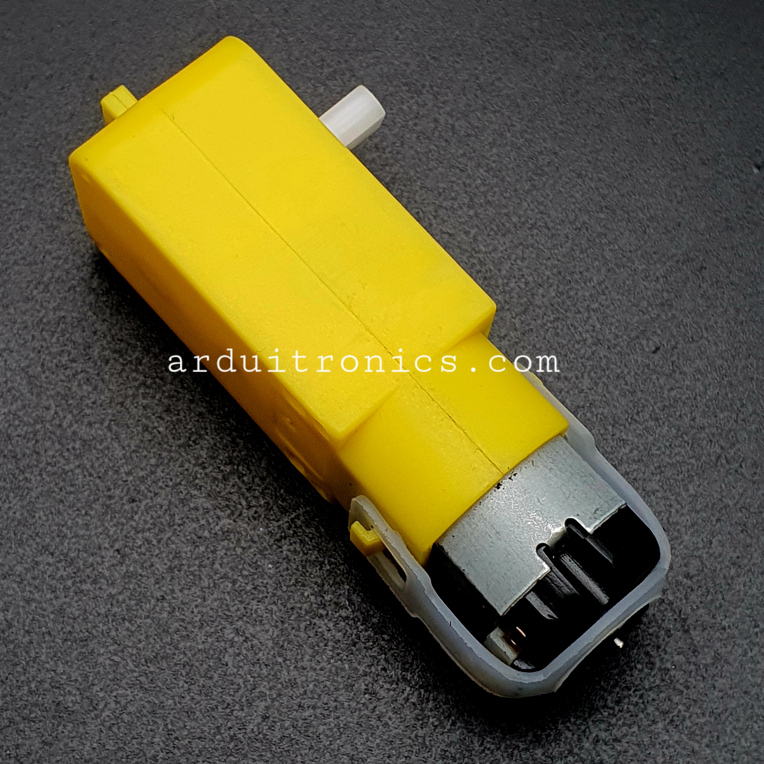 Gear Motor with Wheel Tire มอเตอร์แกนเดี่ยวพร้อมล้อ (อัตราทด 1:48)