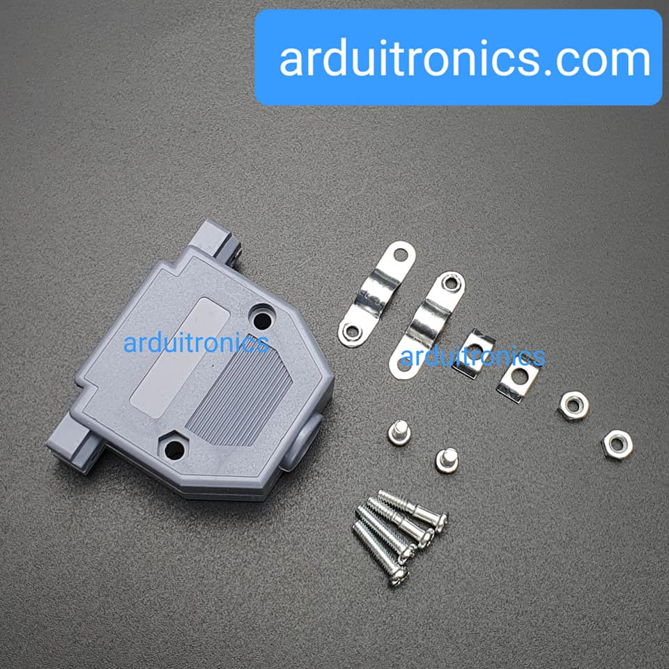 RS232 25 Pin Com Port DB25 Head Female พร้อมกรอบครอบหัว (ชุดหัวประกอบ DB25 ตัวเมีย)
