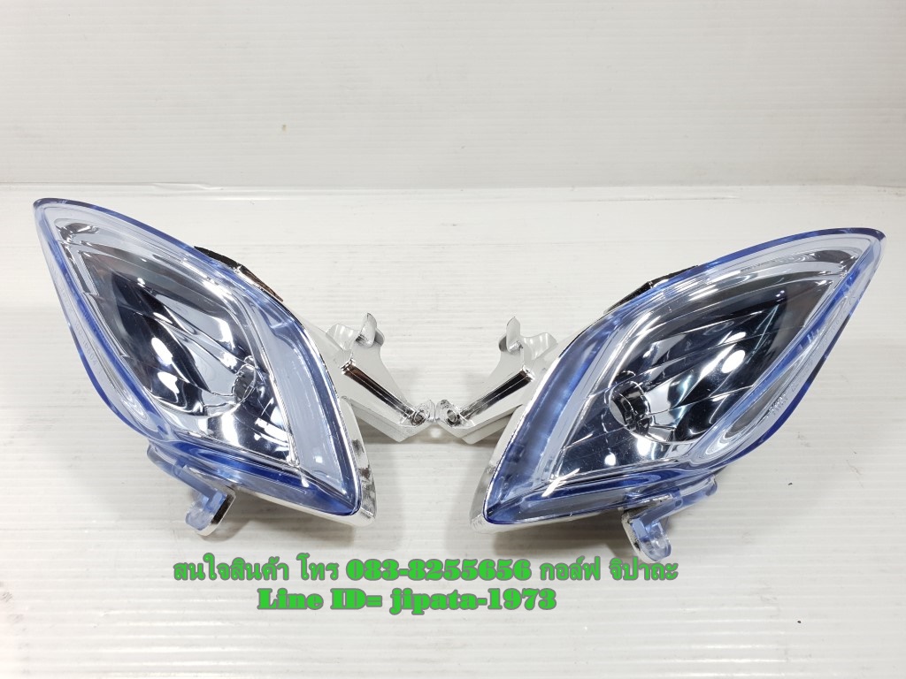 (Wave 125 R) ชุดไฟเลี้ยวหน้า Honda Wave 125 R (โคมสีฟ้า) แท้ (ขายเป็นคู่)