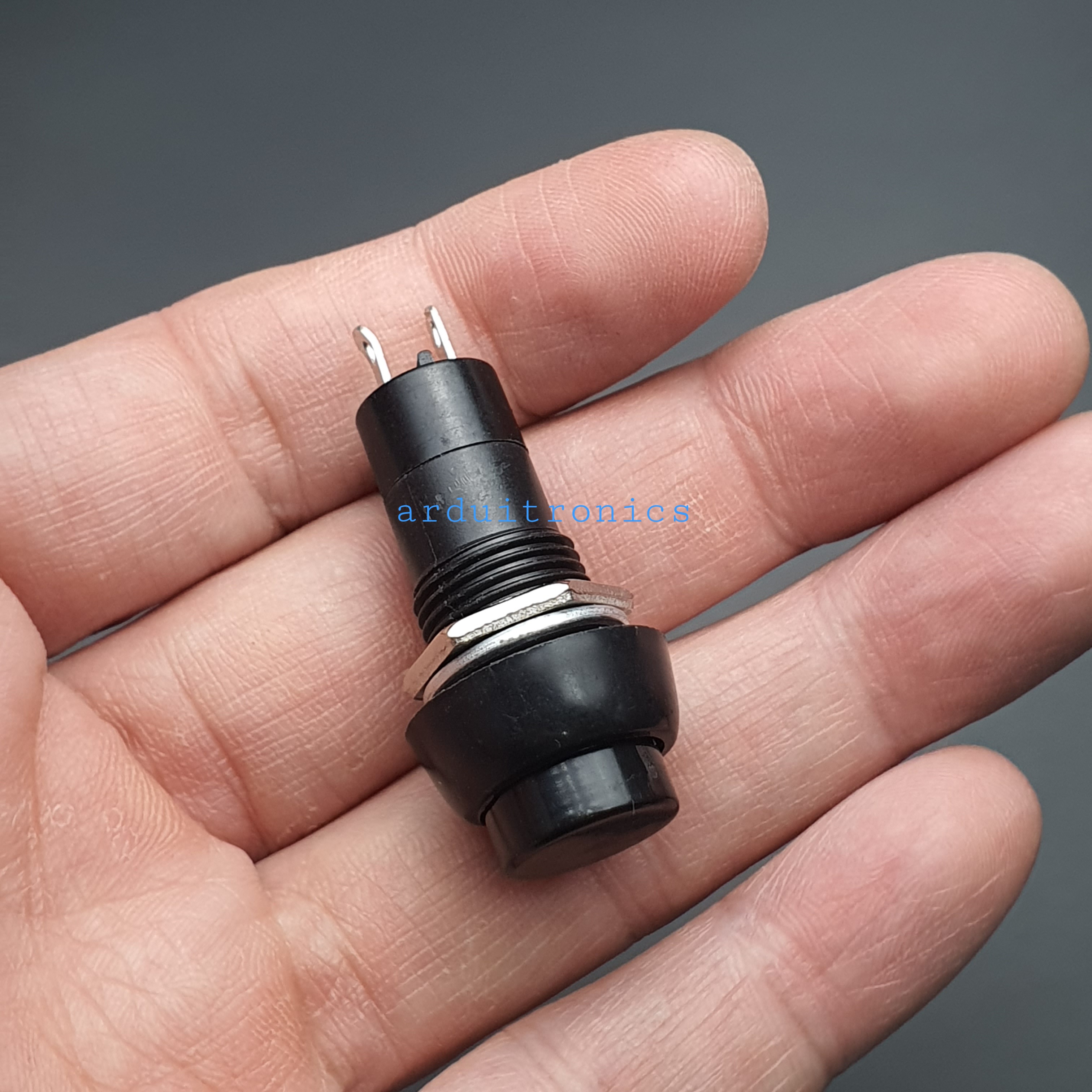 สวิตช์ กดติด กดดับ 250V 3A (สีดำ) - Black