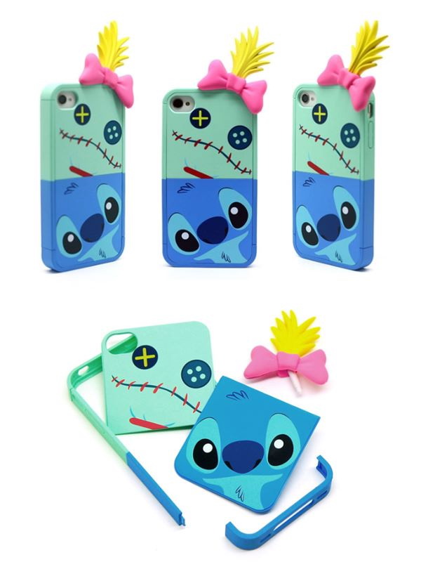 เคสโทรศัพท์มือถือแบบฝาหลัง Scrumb & Stitch เคสประกอบ 4 ชิ้น iPhone 4 /4s