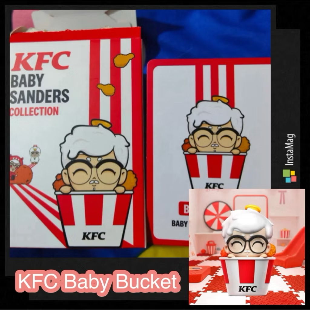 แกะกล่องเช็คการ์ดเท่านั้น เคเอฟซีเจ้าหนูแซนเดอร์ส เบบี้บักเก็ต KFC Baby Sanders Collection - Baby Bucket