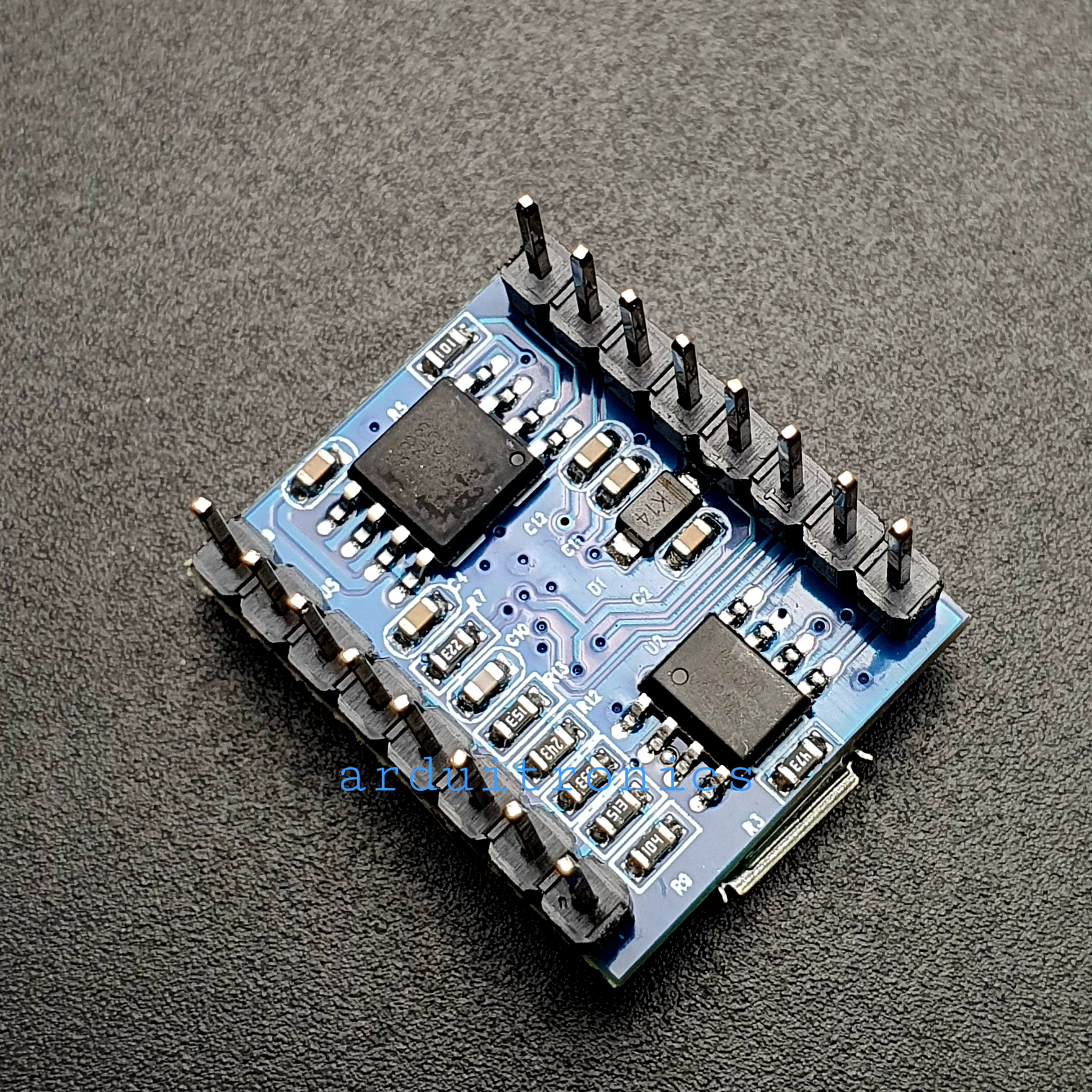 JQ6500 MP3 Player Voice Sound Module UART โมดูลเล่นเพลง MP3 บันทึกข้อมูลได้ในตัวบอร์ด