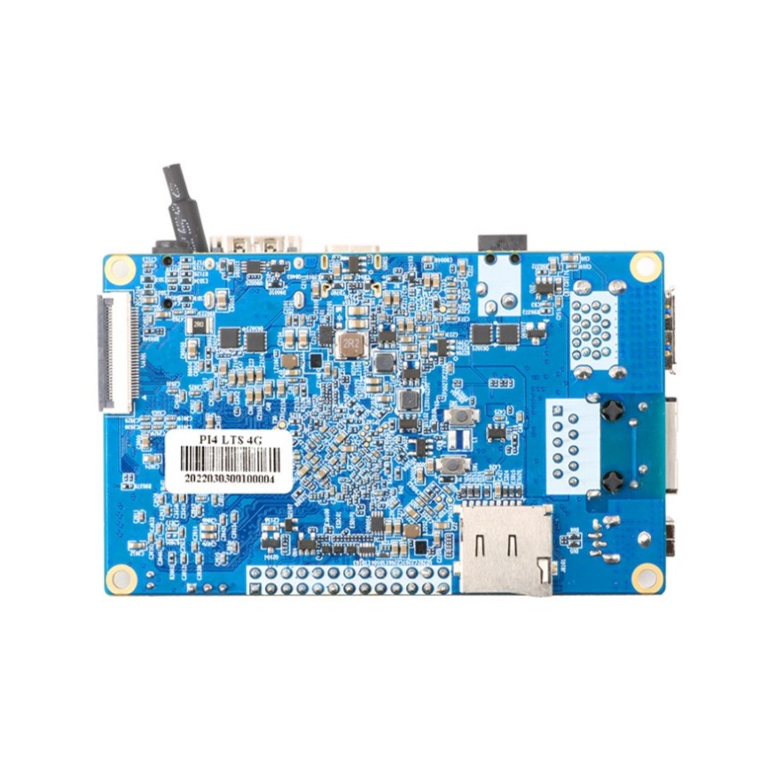 Orange Pi 4 LTS 4GB DDR4 RAM with 16GB eMMC RK3399 Wifi BT5.0 (supports Android, Ubuntu and Debian OS) - Orange Pi