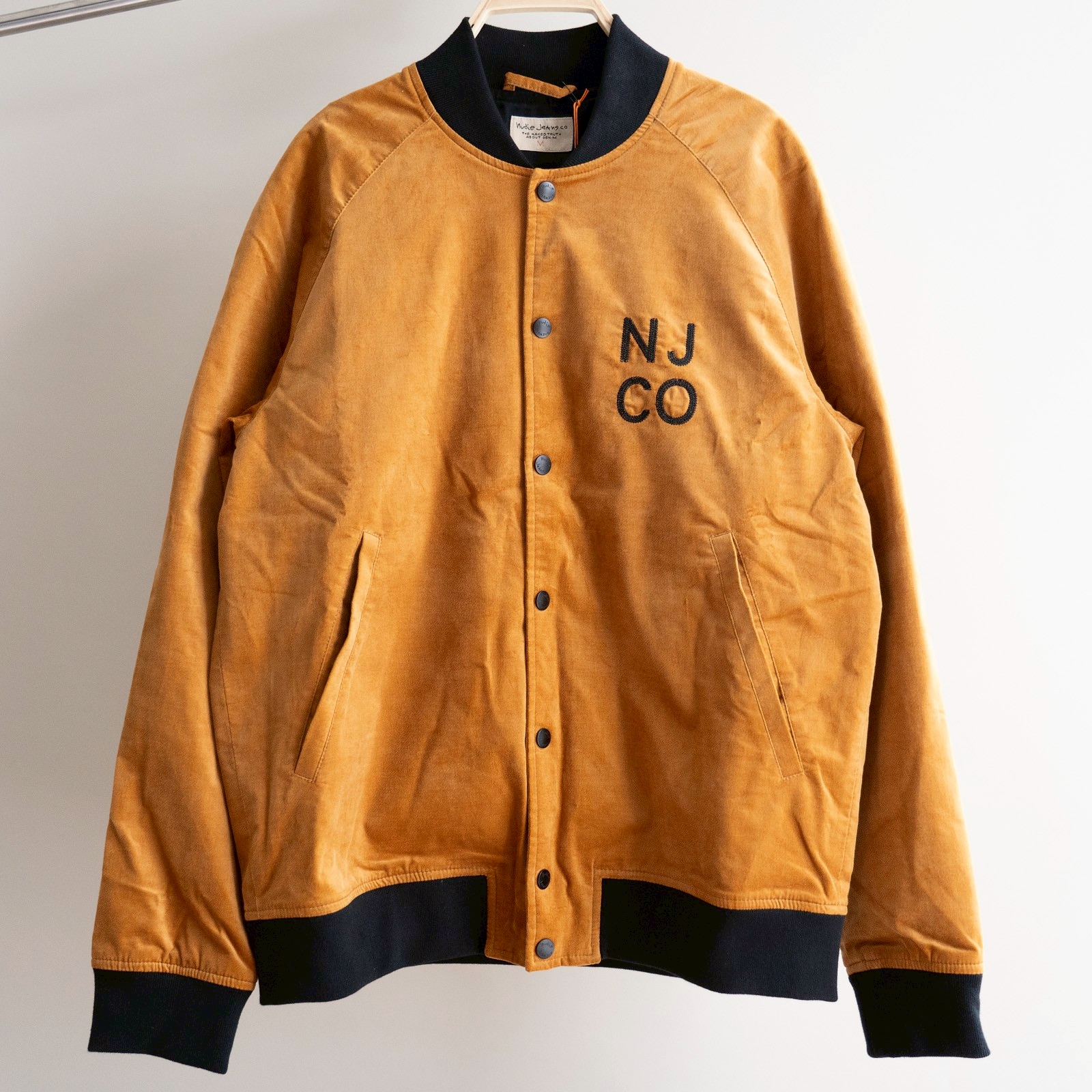 Mark Velvet Baseball Jacket - Dandelion