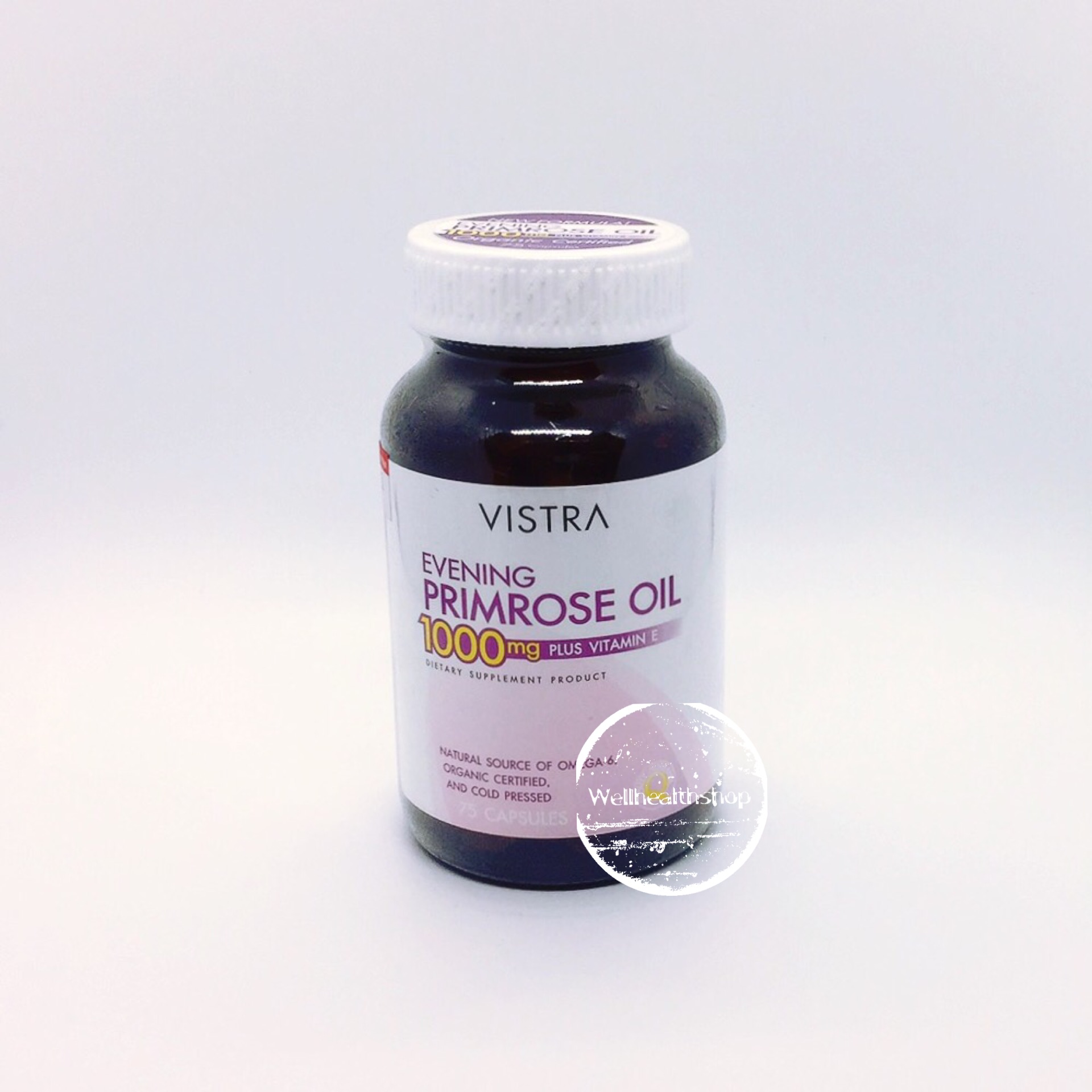 Vistra Evening Primrose Oil 75 capsules วิสทร้า อีฟนิงพริมโรส