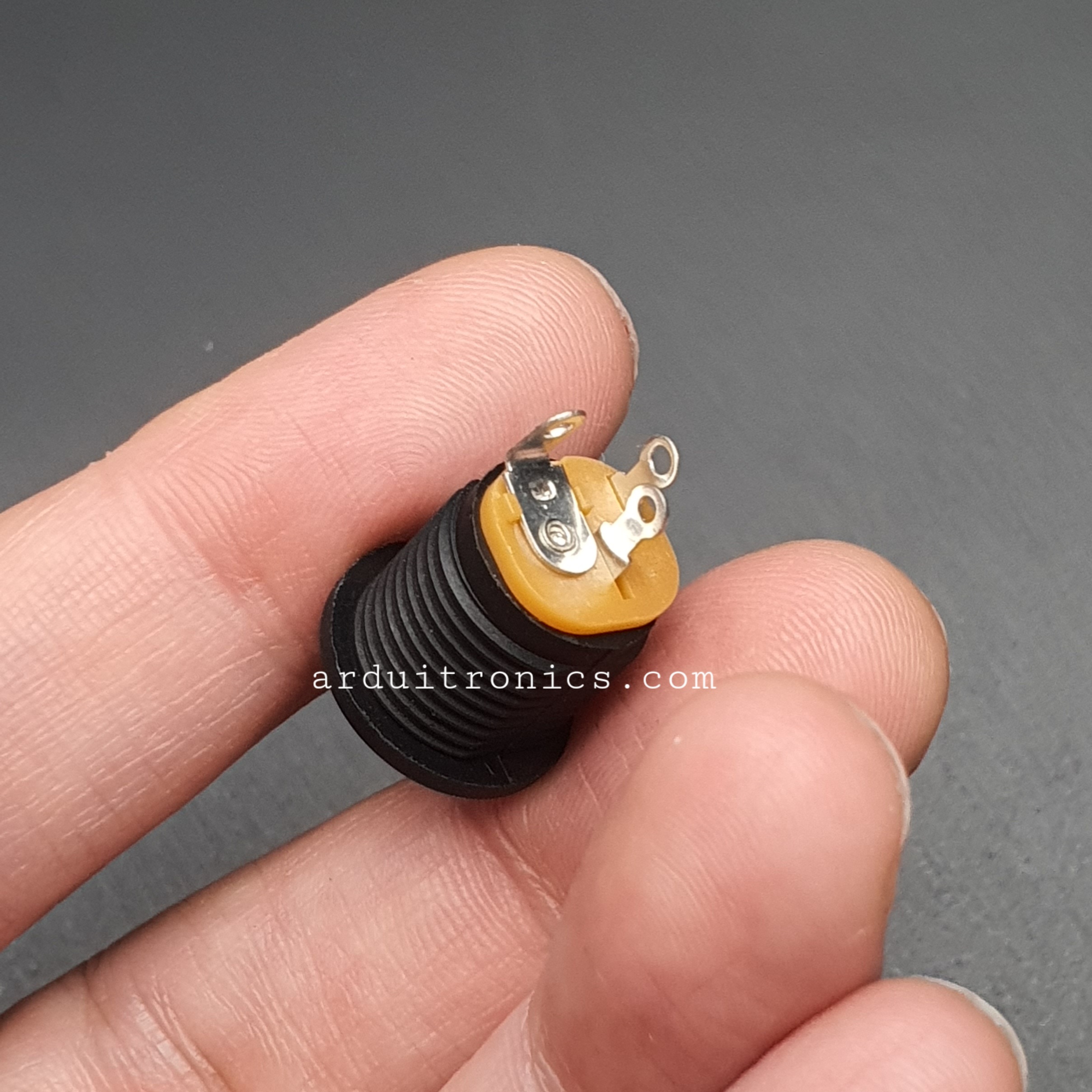 DC-022 Power Outlet DC Block 5.5 x 1.3mm Power Female Socket สีดำ 3 ขา