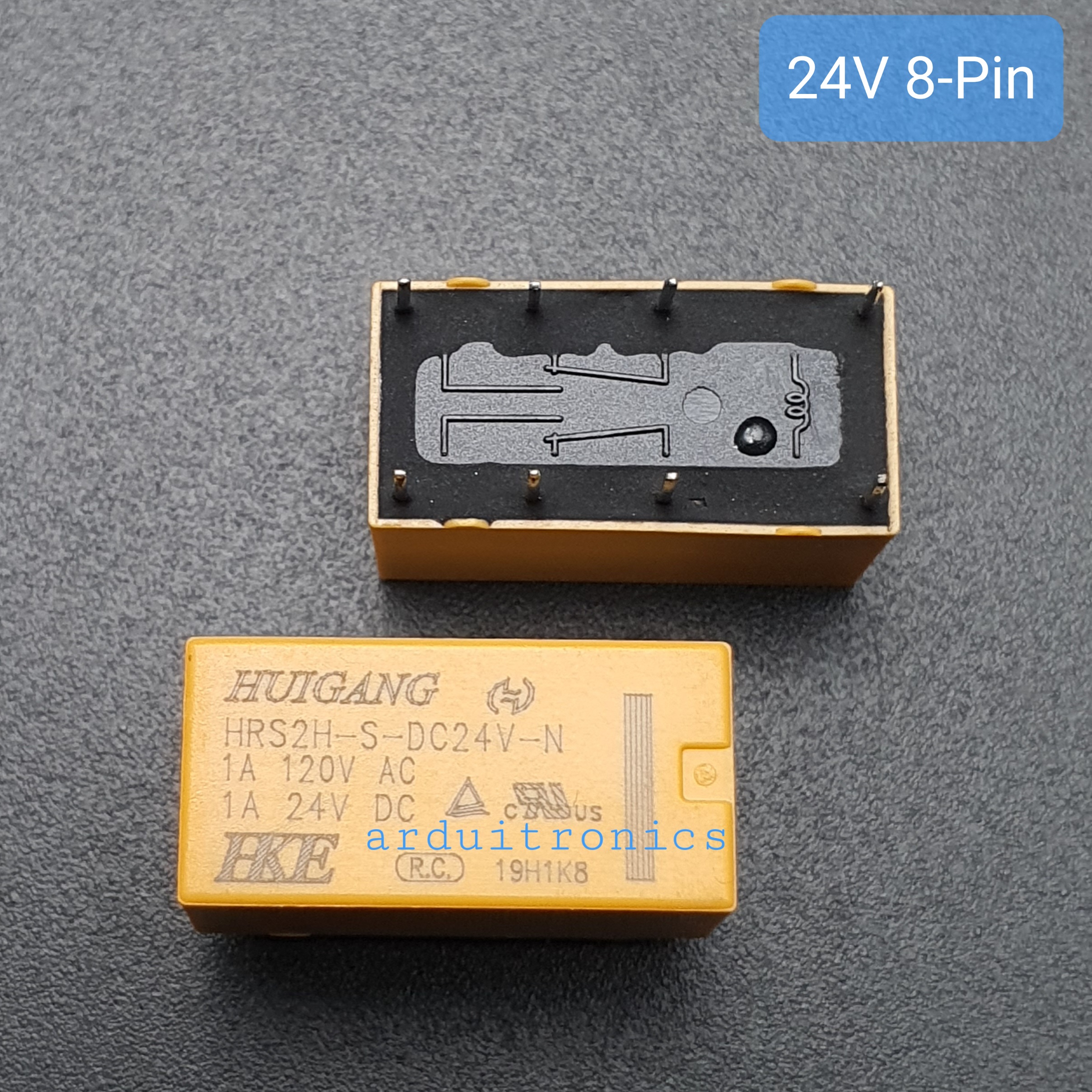 หัวรีเลย์ Relay Huigang HRS2H-S-DC24V-N (8 Pin)