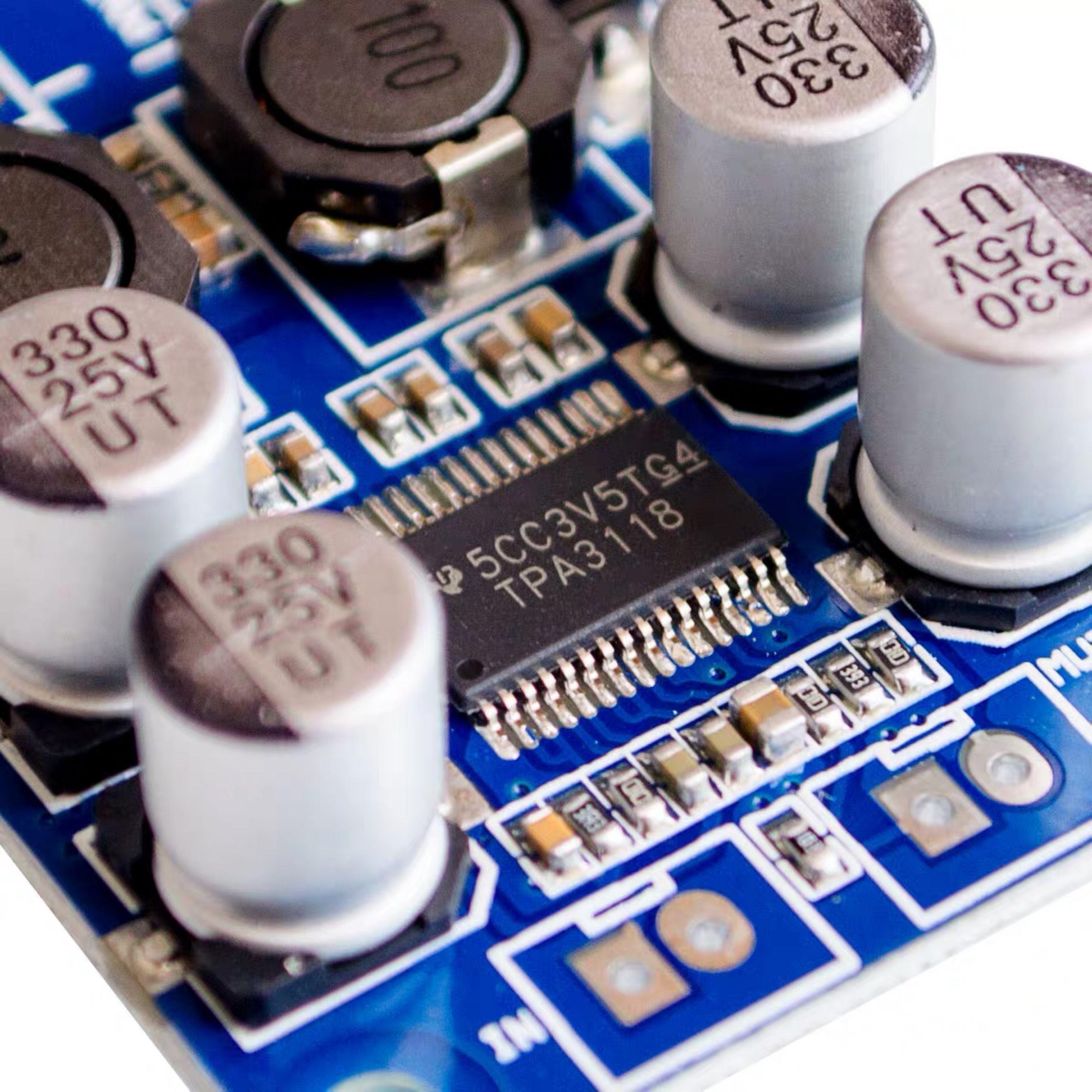 TPA3118 PBTL Mono Digital Power Amplifier Board บอร์ดวงจรขยายเสียงคลาส D ขนาด 60W ใช้ไฟเลี้ยง 8-24V