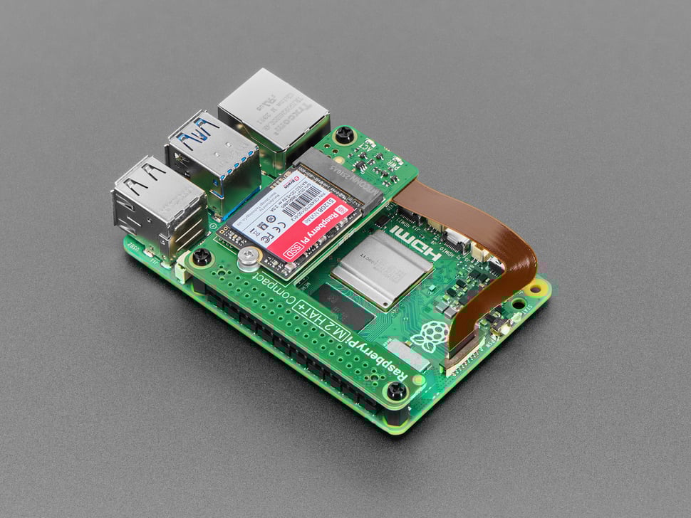 Raspberry Pi M.2 HAT+ Compact (แท้ สำหรับ Official RPi 5)