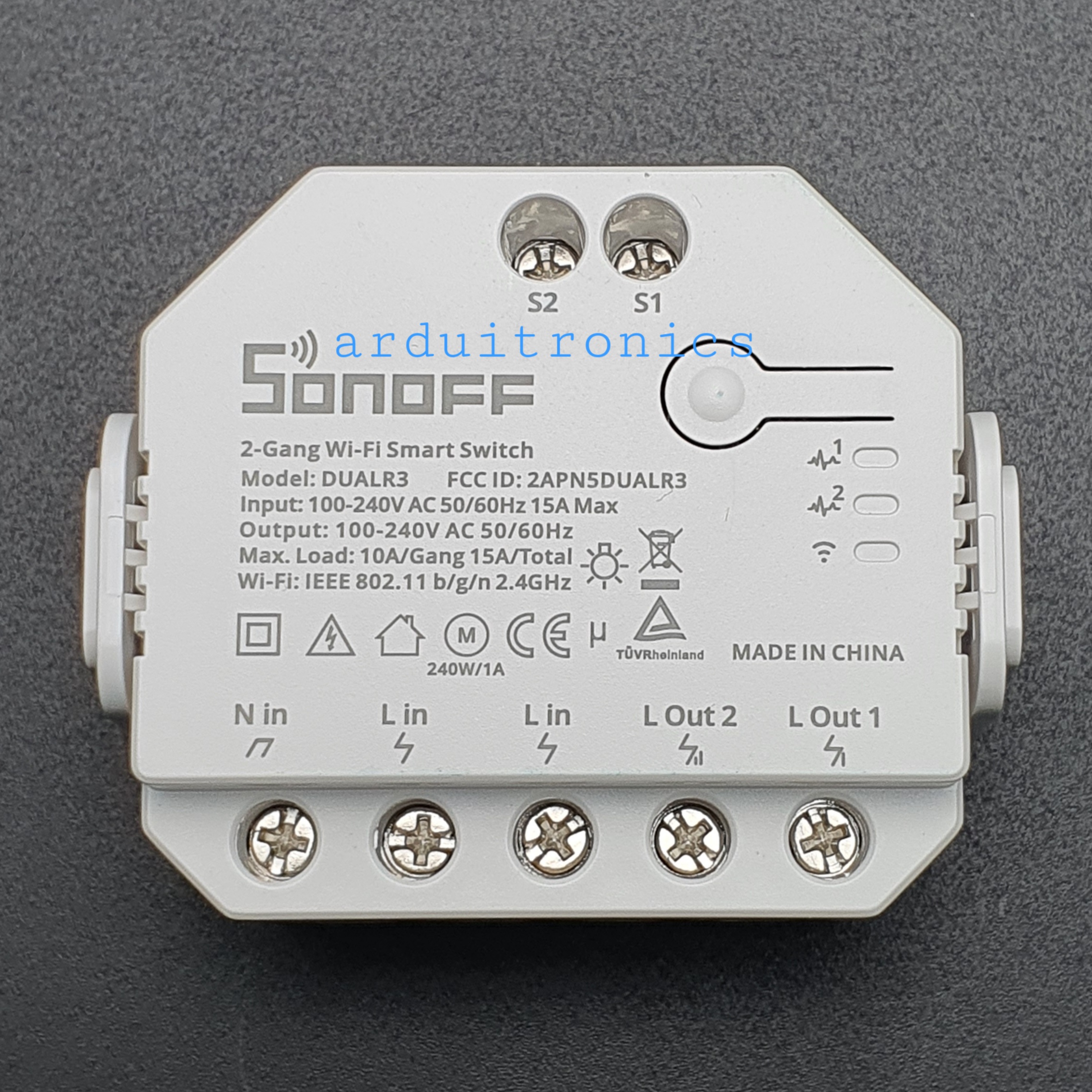 Sonoff Dual R3 WiFi Smart Switch เปิด-ปิด ผ่าน WiFi ด้วยสมาร์ทโฟน (2 Channel)