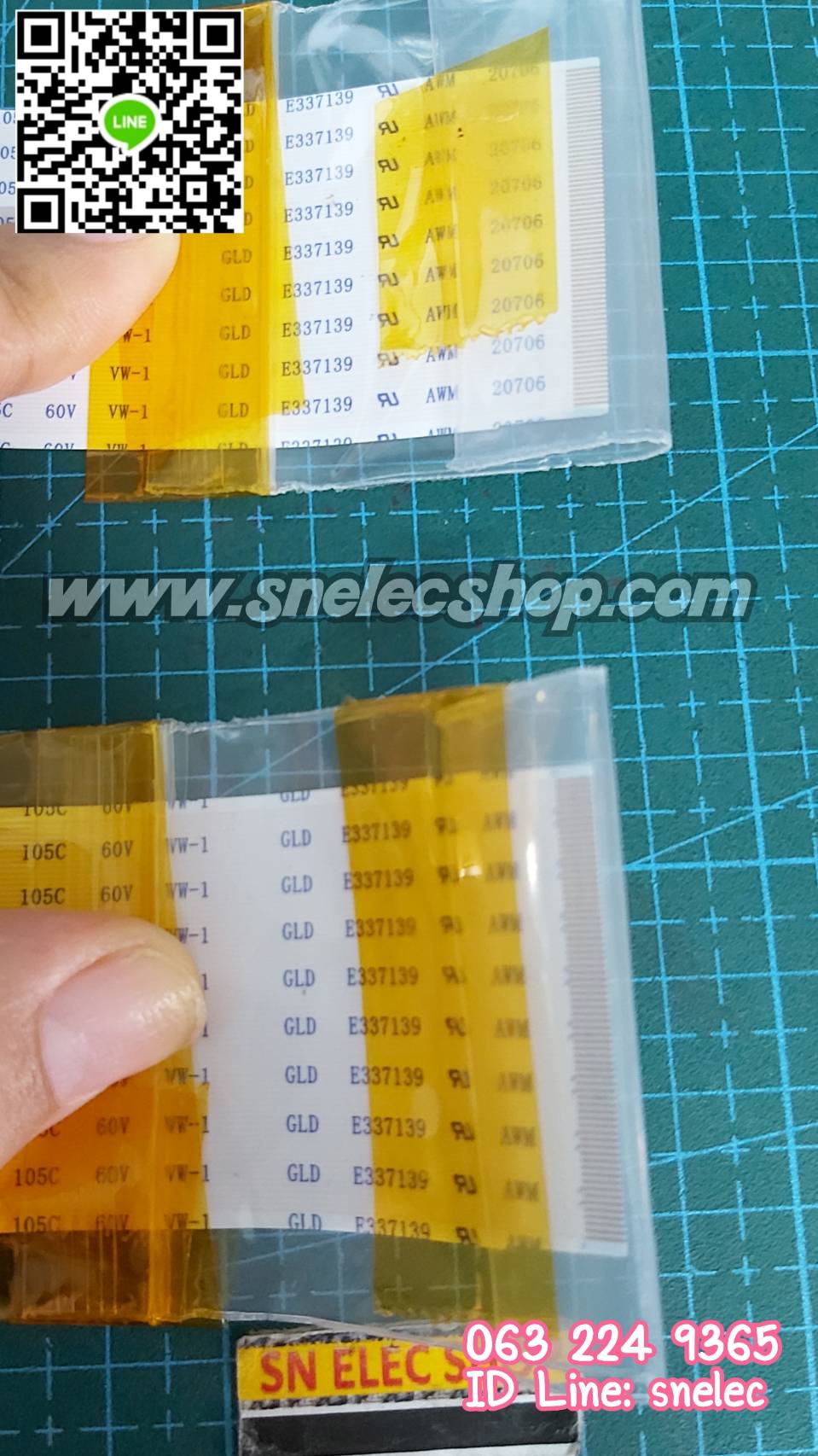 สายแพจอ-เมนบอร์ด ACONATIC รุ่น AN-43DF800SM พาร์ท TP.MS338T.PB761 จอ-BOEI430WX1_H ชุด 2 เส้น