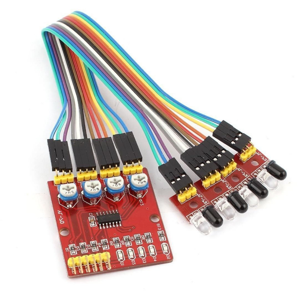 4-way Infrared Line Tracking Module (โมดูลตรวจจับเส้นสำหรับ Smart Car)