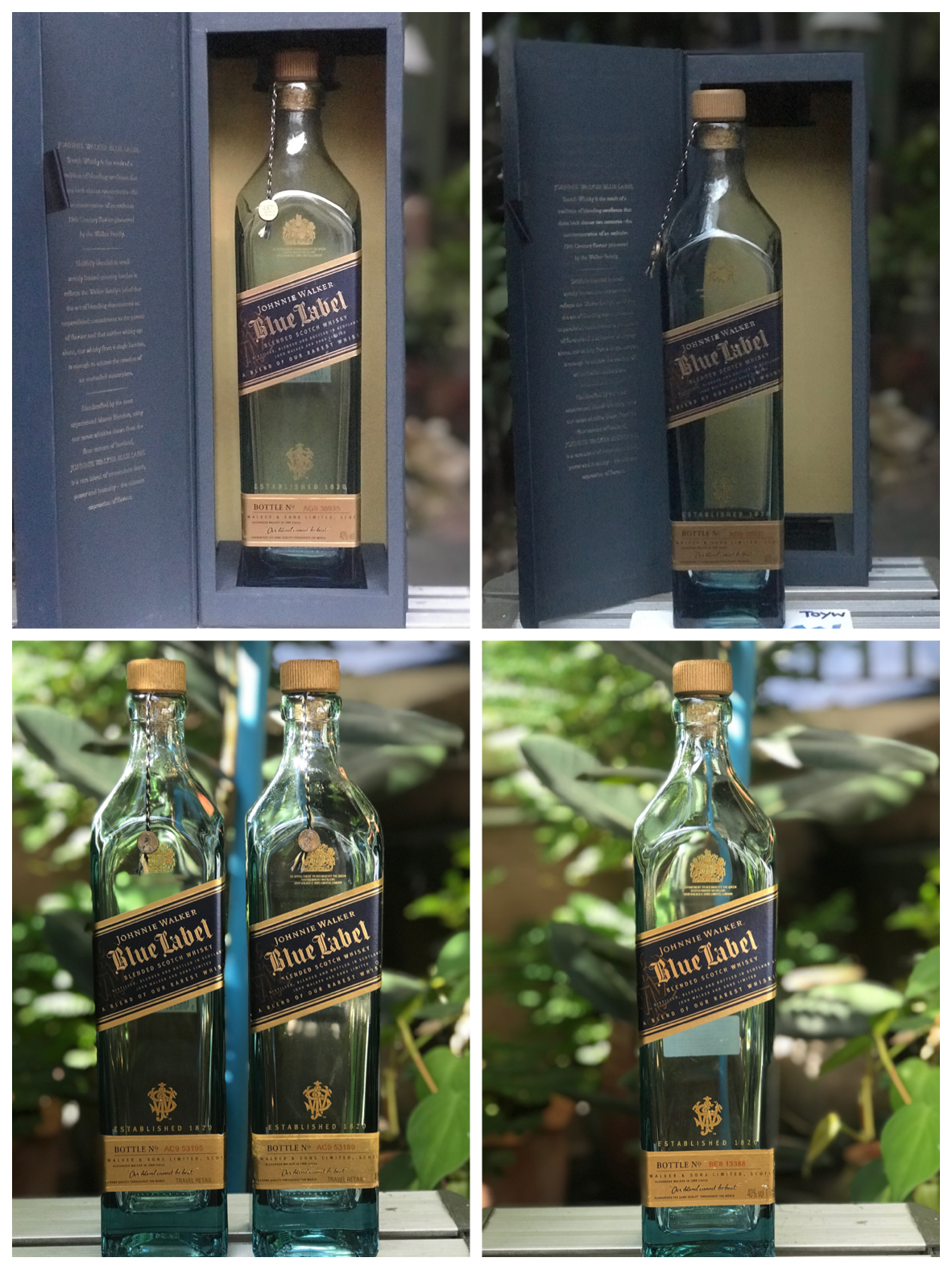 ขวดเหล้าเปล่า Johnnie Walker Blue Label ขนาด 750 ml และ 1000 ml