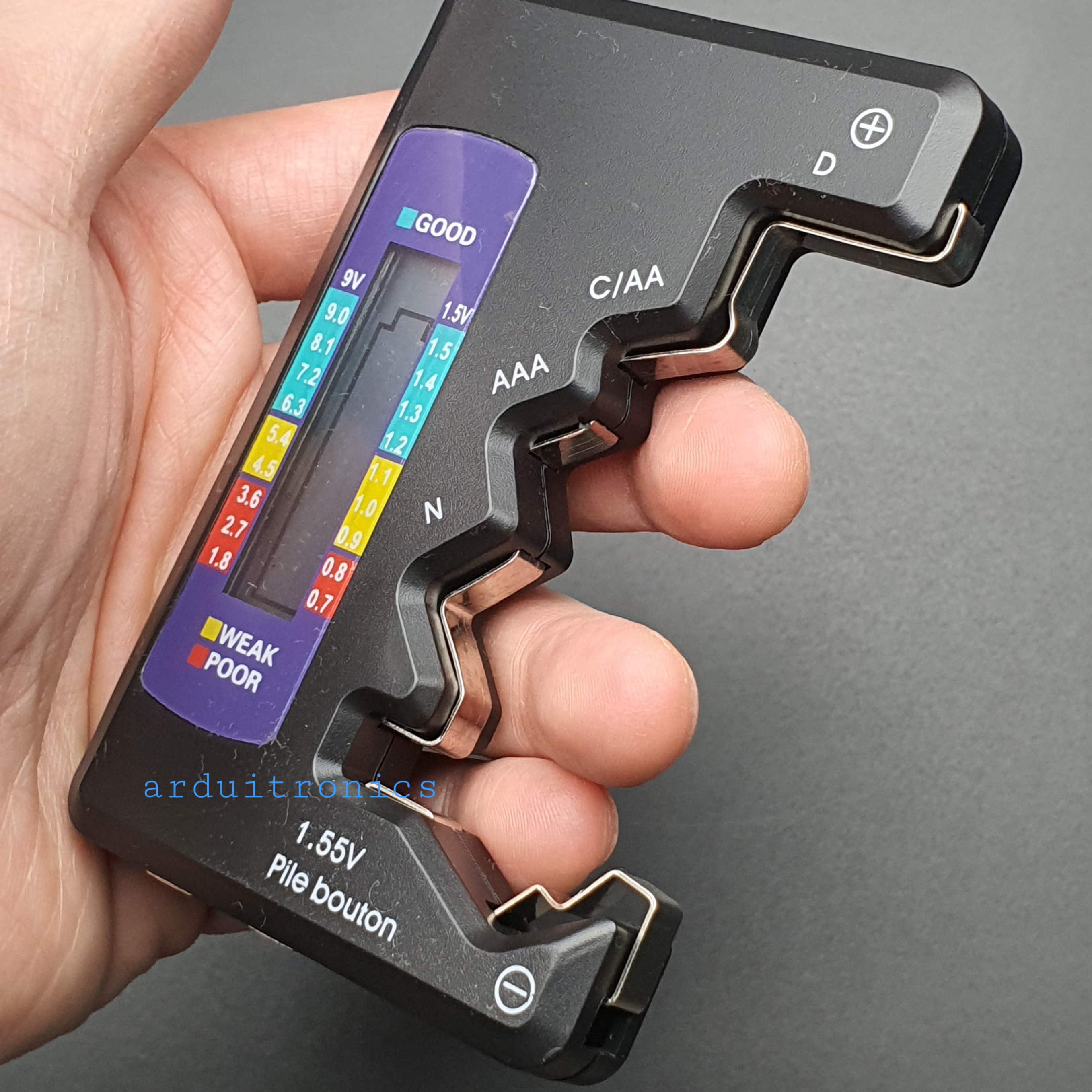 เครื่องวัดทดสอบแบตเตอรี่ Battery Tester (สีดำ)