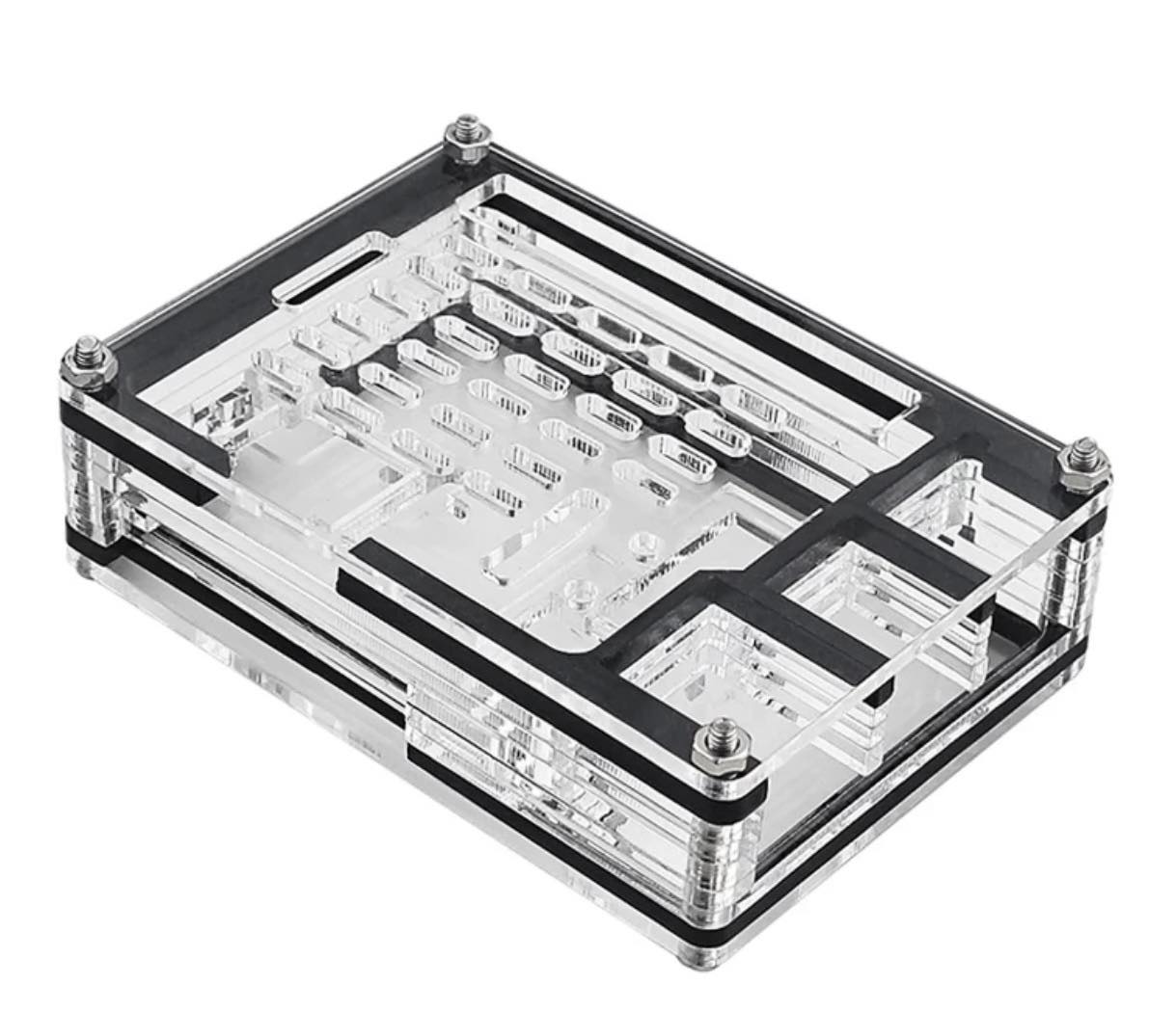 Raspberry Pi 5 Acrylic Case 9-Layer สีดำ