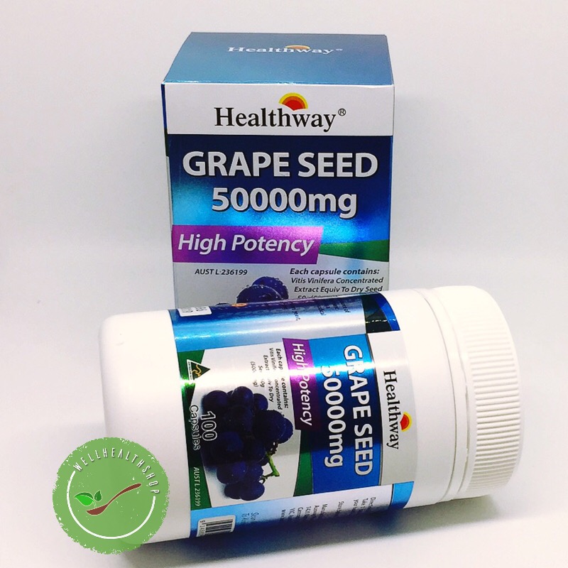 Healthway Grape Seed 50000 mg เฮลธ์เวย์ เกรป ซีด