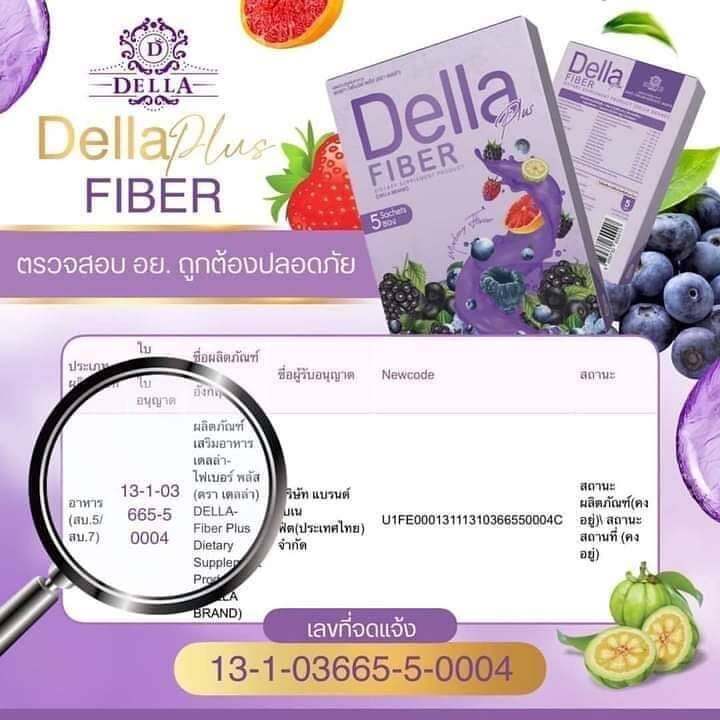 Della Detox ผลิตภัณฑ์เสริมอาหารช่วยในการขับถ่าย